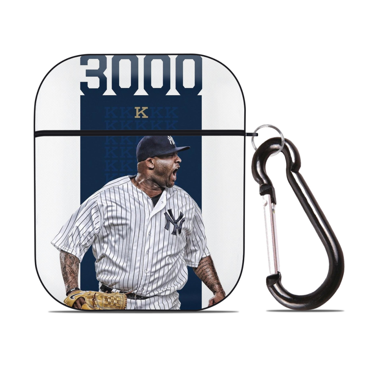 CC Sabatnia 7 AirPods 2 Case Hard Shell Black, Flexible PC Material, Precise Cutouts, Full Protection, Anti-Fingerprint, Washable, Includes Keychain – Durable & Slim Design