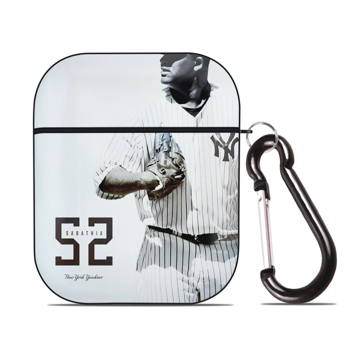 CC Sabatnia 8 AirPods 2 Case Hard Shell Black, Flexible PC Material, Precise Cutouts, Full Protection, Anti-Fingerprint, Washable, Includes Keychain – Durable & Slim Design