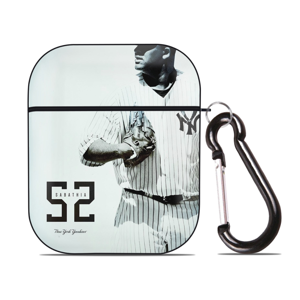 CC Sabatnia 12 AirPods 2 Case Hard Shell Black, Flexible PC Material, Precise Cutouts, Full Protection, Anti-Fingerprint, Washable, Includes Keychain – Durable & Slim Design