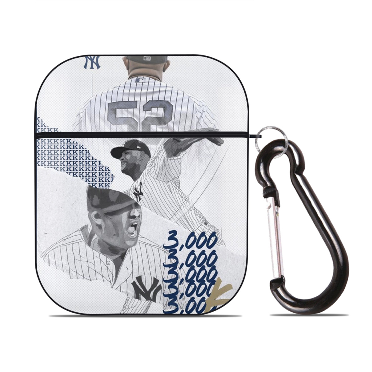 CC Sabatnia 15 AirPods 2 Case Hard Shell Black, Flexible PC Material, Precise Cutouts, Full Protection, Anti-Fingerprint, Washable, Includes Keychain – Durable & Slim Design