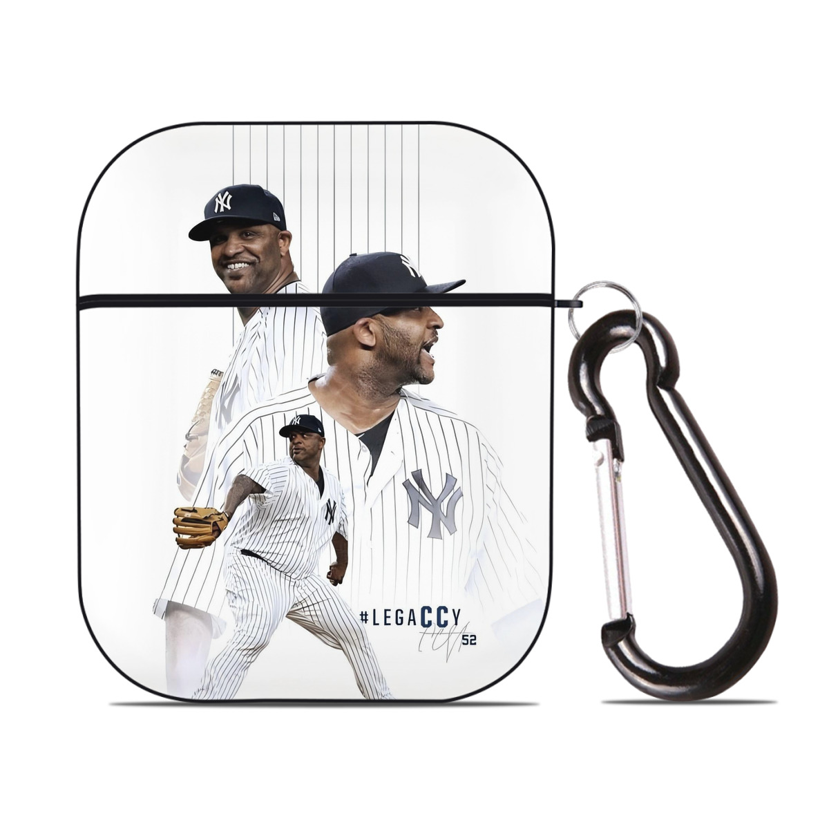 CC Sabatnia 21 AirPods 2 Case Hard Shell Black, Flexible PC Material, Precise Cutouts, Full Protection, Anti-Fingerprint, Washable, Includes Keychain – Durable & Slim Design