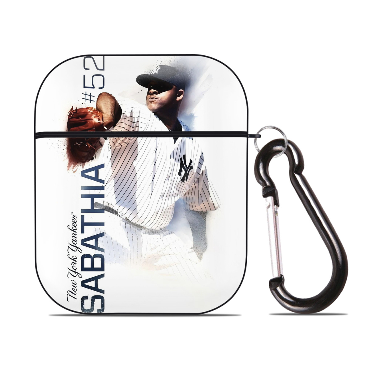 CC Sabatnia 25 AirPods 2 Case Hard Shell Black, Flexible PC Material, Precise Cutouts, Full Protection, Anti-Fingerprint, Washable, Includes Keychain – Durable & Slim Design