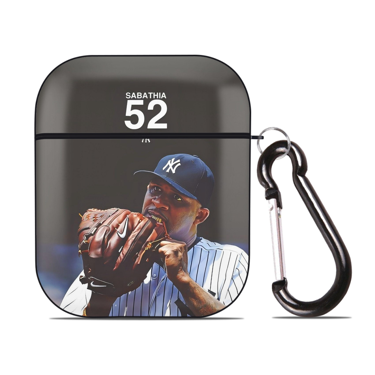 CC Sabatnia 33 AirPods 2 Case Hard Shell Black, Flexible PC Material, Precise Cutouts, Full Protection, Anti-Fingerprint, Washable, Includes Keychain – Durable & Slim Design