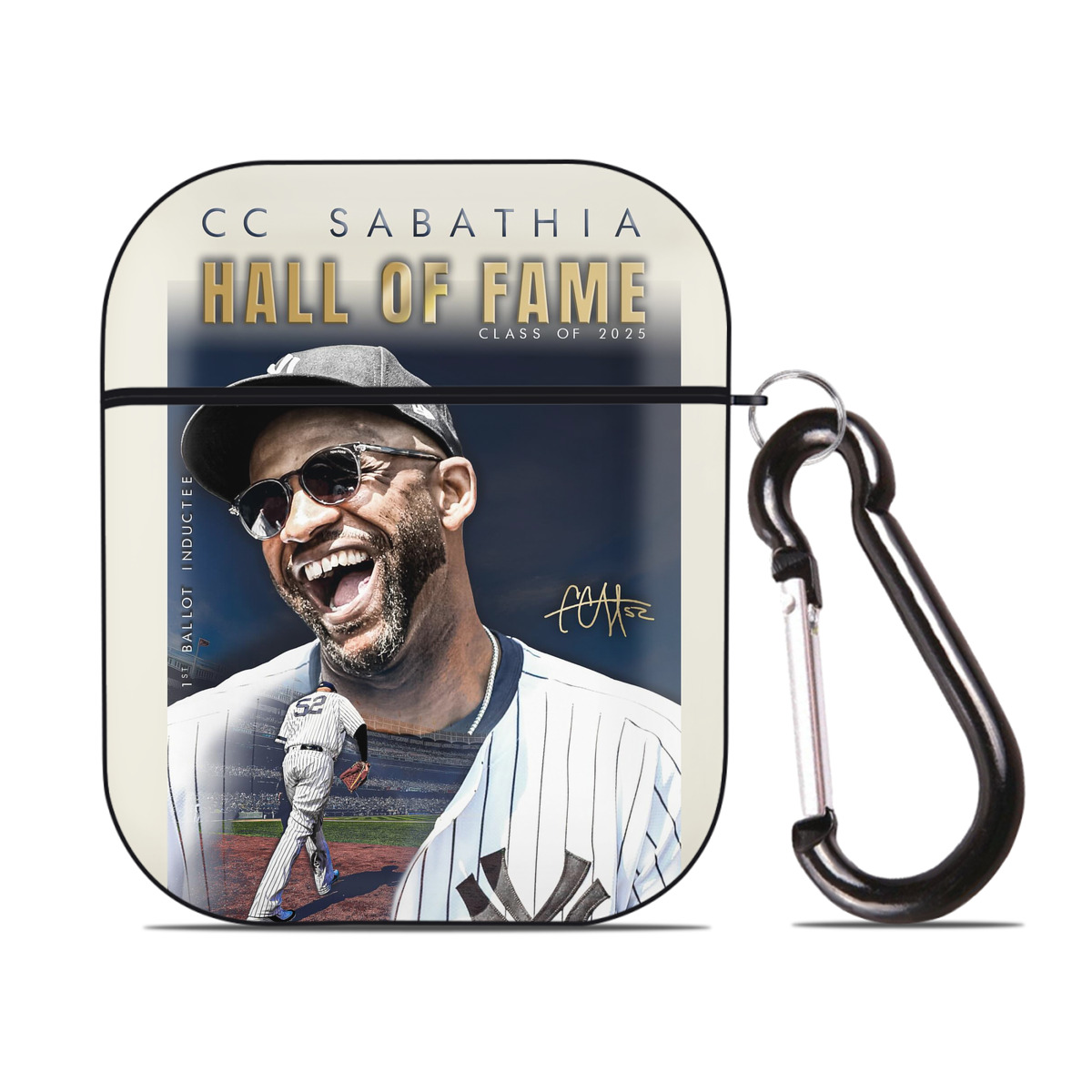 CC Sabatnia 34 AirPods 2 Case Hard Shell Black, Flexible PC Material, Precise Cutouts, Full Protection, Anti-Fingerprint, Washable, Includes Keychain – Durable & Slim Design