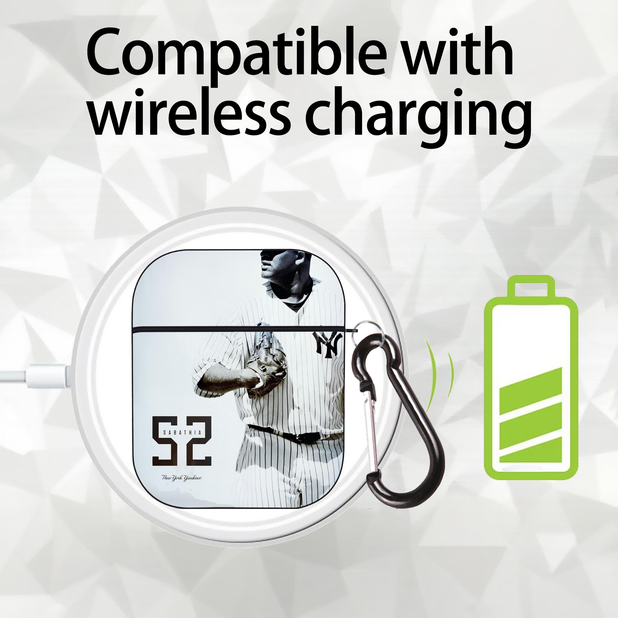 CC Sabatnia 8 AirPods 2 Case Hard Shell Black, Flexible PC Material, Precise Cutouts, Full Protection, Anti-Fingerprint, Washable, Includes Keychain – Durable & Slim Design