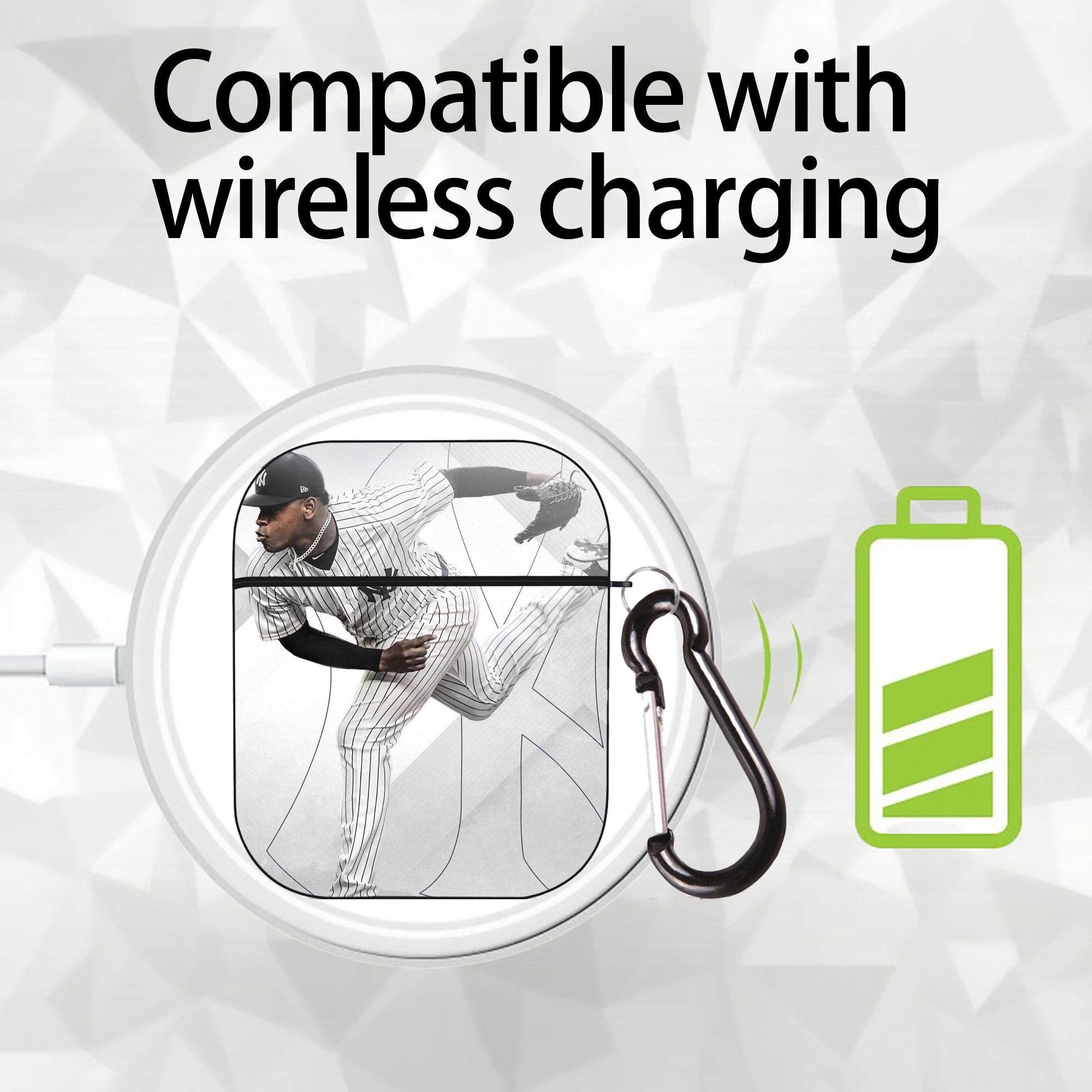 CC Sabatnia 10 AirPods 2 Case Hard Shell Black, Flexible PC Material, Precise Cutouts, Full Protection, Anti-Fingerprint, Washable, Includes Keychain – Durable & Slim Design