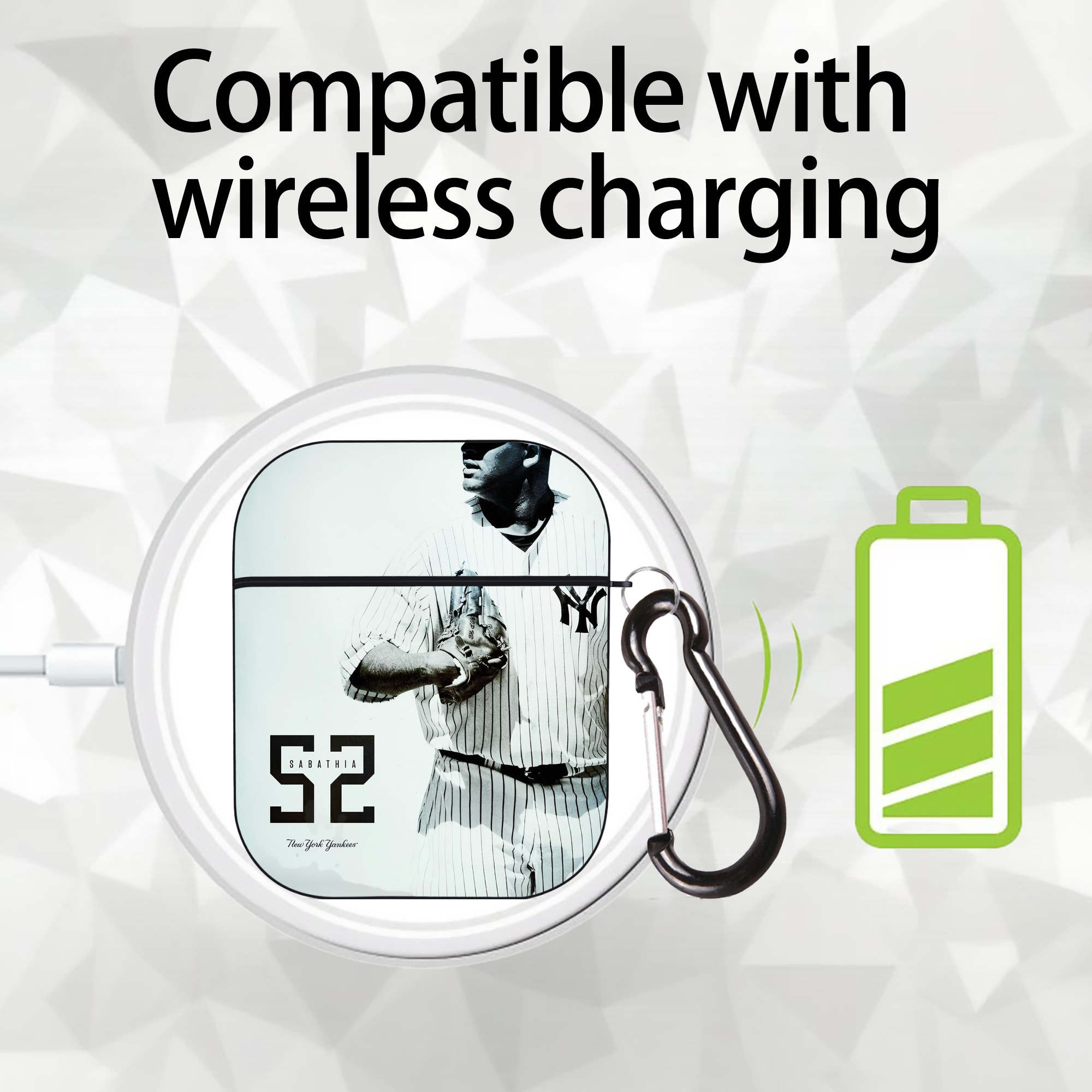 CC Sabatnia 12 AirPods 2 Case Hard Shell Black, Flexible PC Material, Precise Cutouts, Full Protection, Anti-Fingerprint, Washable, Includes Keychain – Durable & Slim Design