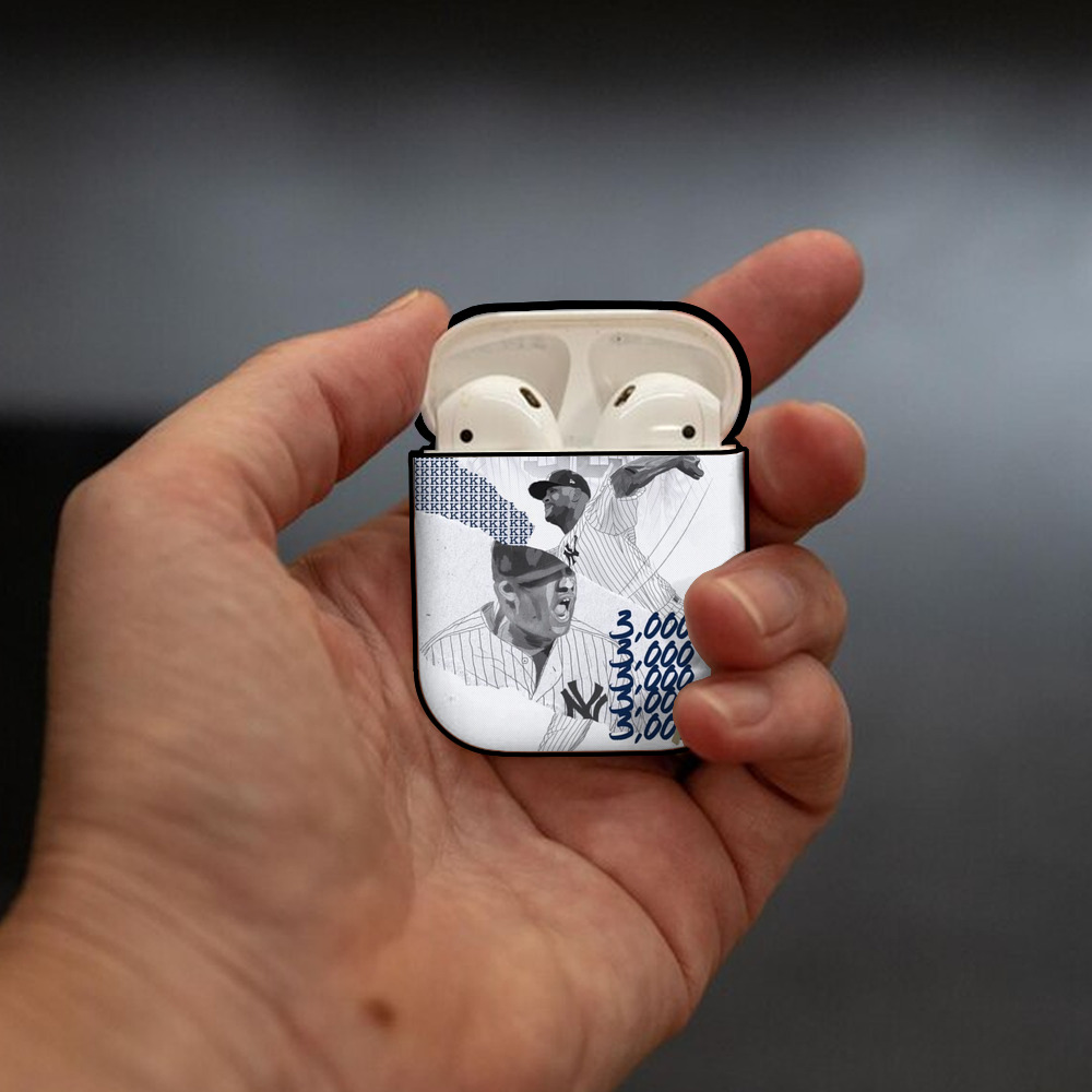 CC Sabatnia 15 AirPods 2 Case Hard Shell Black, Flexible PC Material, Precise Cutouts, Full Protection, Anti-Fingerprint, Washable, Includes Keychain – Durable & Slim Design