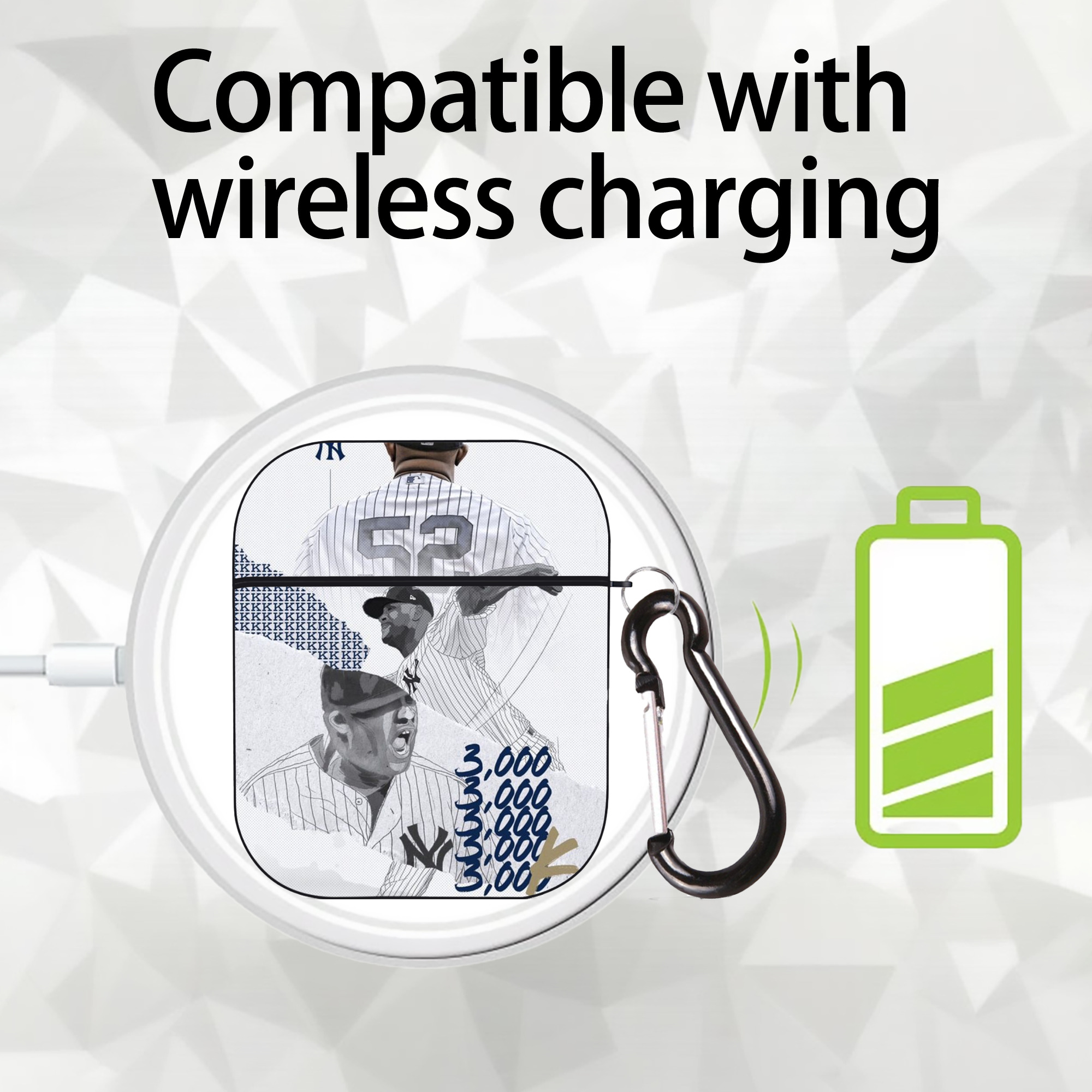 CC Sabatnia 15 AirPods 2 Case Hard Shell Black, Flexible PC Material, Precise Cutouts, Full Protection, Anti-Fingerprint, Washable, Includes Keychain – Durable & Slim Design