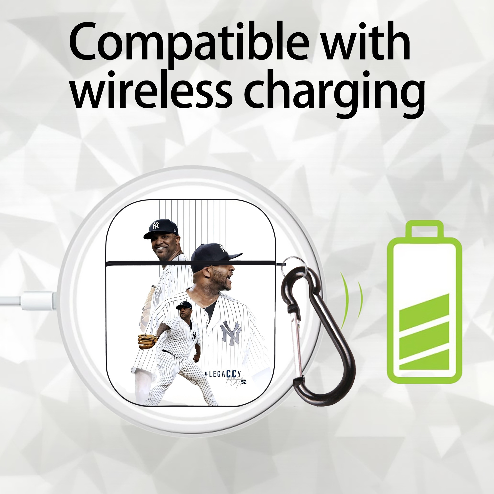 CC Sabatnia 21 AirPods 2 Case Hard Shell Black, Flexible PC Material, Precise Cutouts, Full Protection, Anti-Fingerprint, Washable, Includes Keychain – Durable & Slim Design