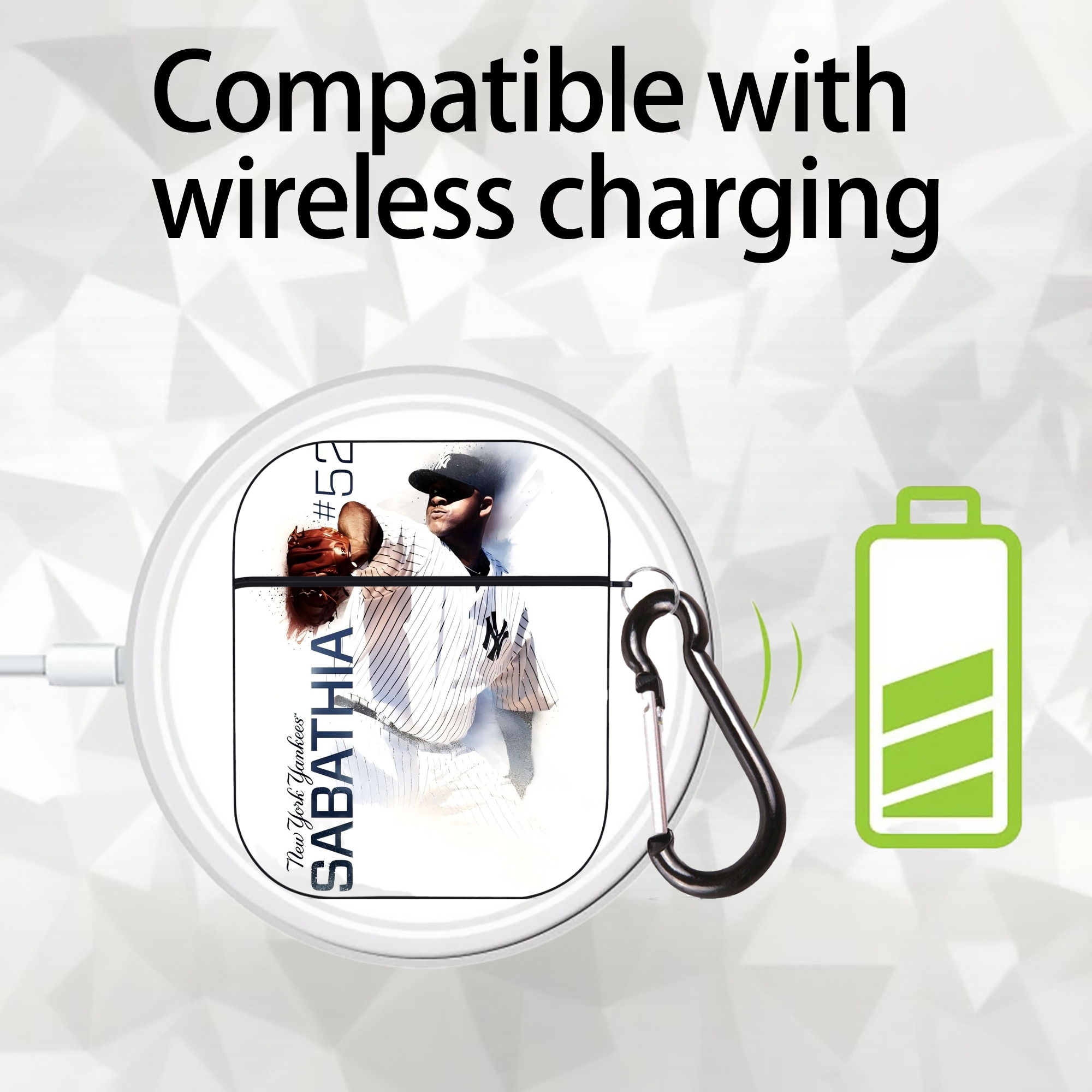 CC Sabatnia 25 AirPods 2 Case Hard Shell Black, Flexible PC Material, Precise Cutouts, Full Protection, Anti-Fingerprint, Washable, Includes Keychain – Durable & Slim Design