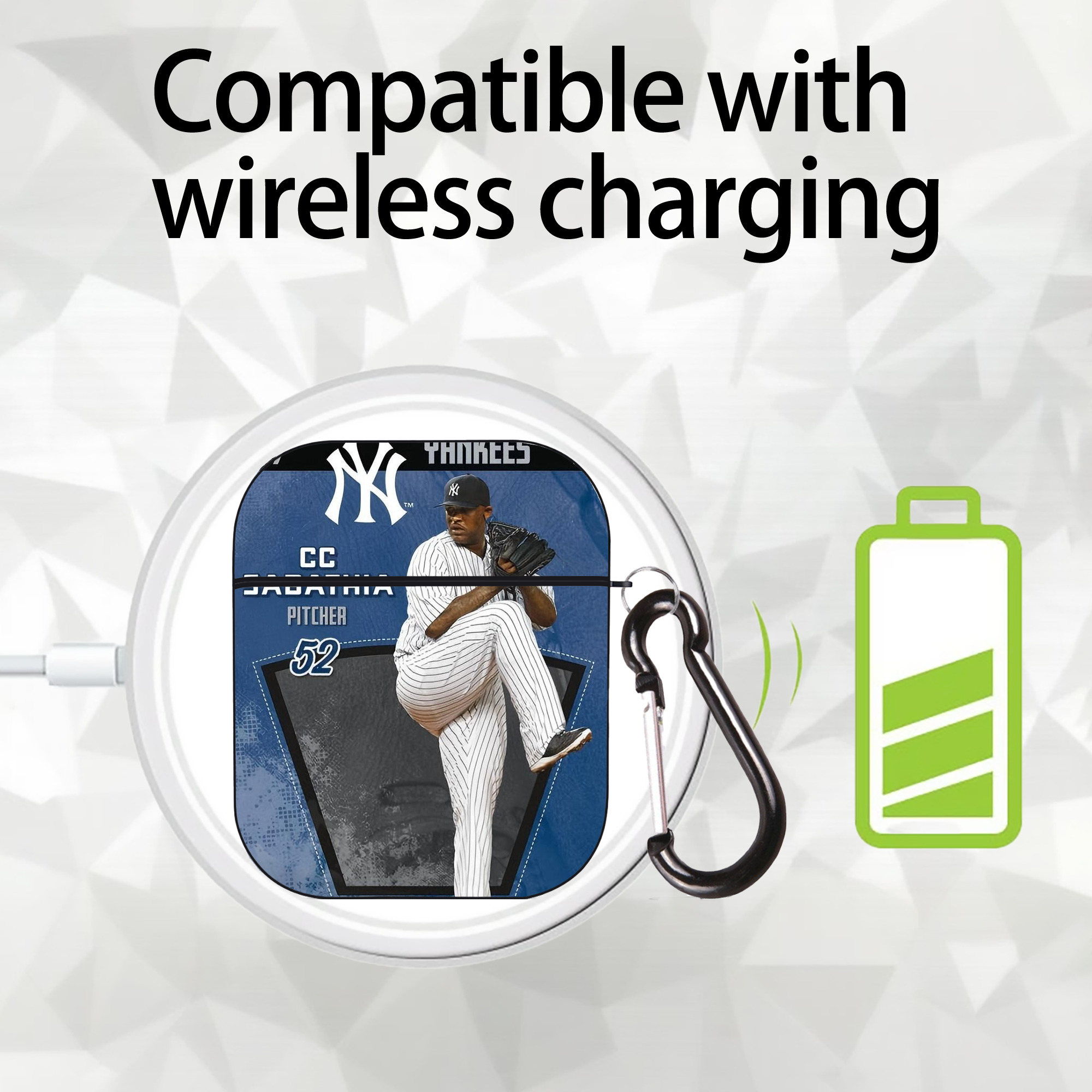 CC Sabatnia 31 AirPods 2 Case Hard Shell Black, Flexible PC Material, Precise Cutouts, Full Protection, Anti-Fingerprint, Washable, Includes Keychain – Durable & Slim Design