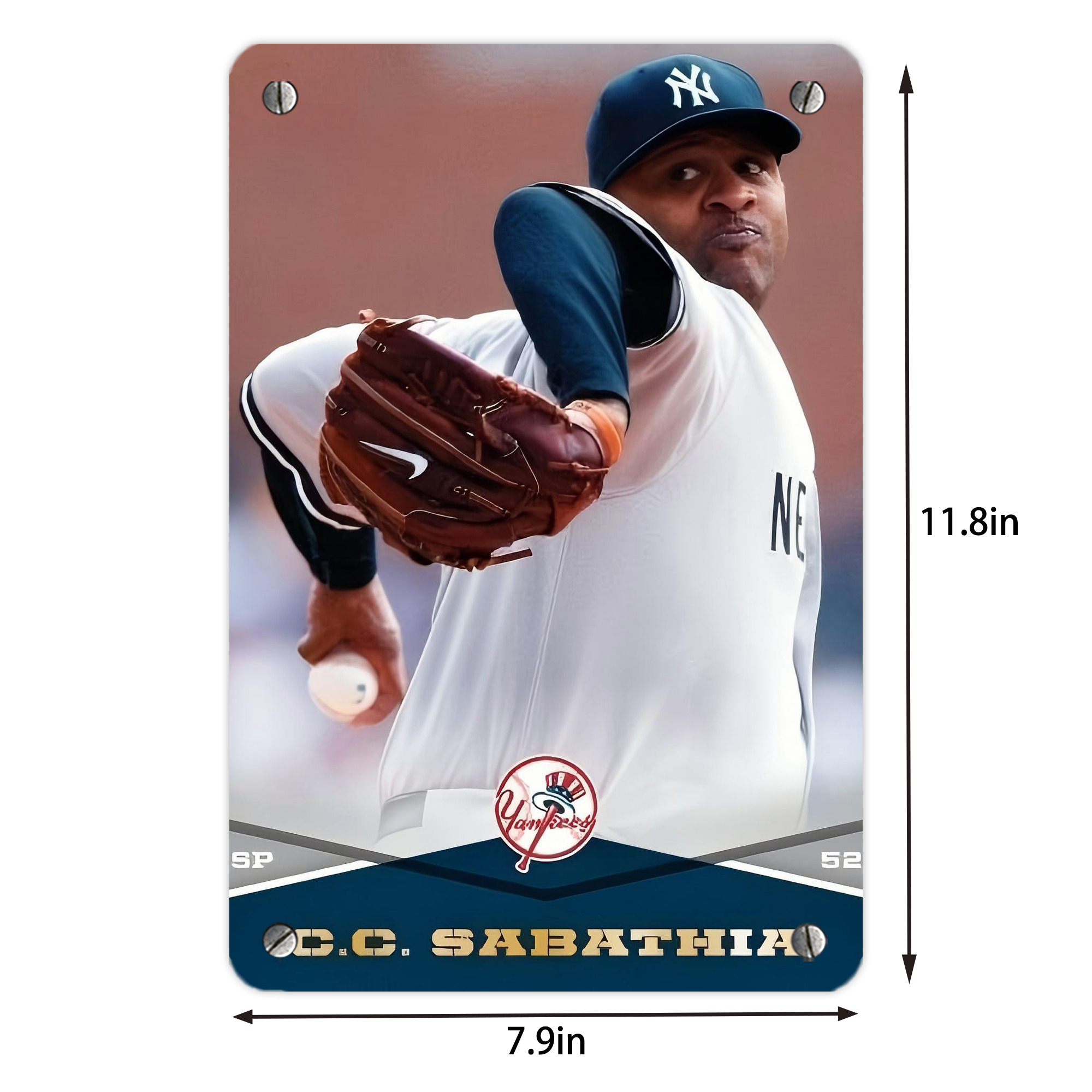 CC Sabatnia 6 Metal Tin Sign 8x12inch - High-Quality Full-Print Decorative Wall Art, Durable Rust-Resistant Metal Plaque For Living Room, Bedroom, Kitchen, Office, Bar Décor