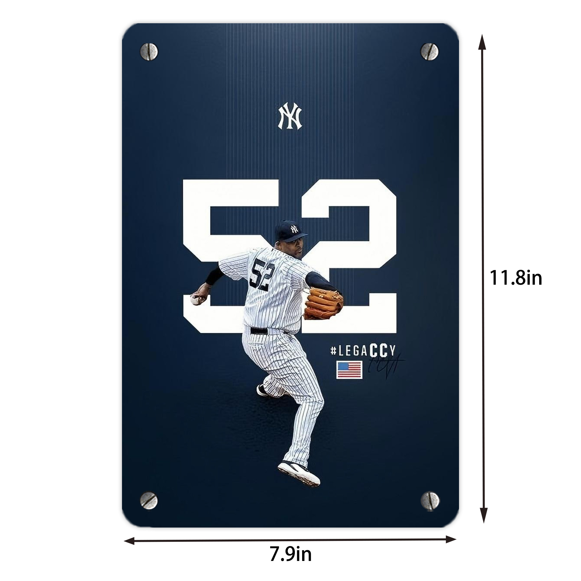 CC Sabatnia 22 Metal Tin Sign 8x12inch - High-Quality Full-Print Decorative Wall Art, Durable Rust-Resistant Metal Plaque For Living Room, Bedroom, Kitchen, Office, Bar Décor