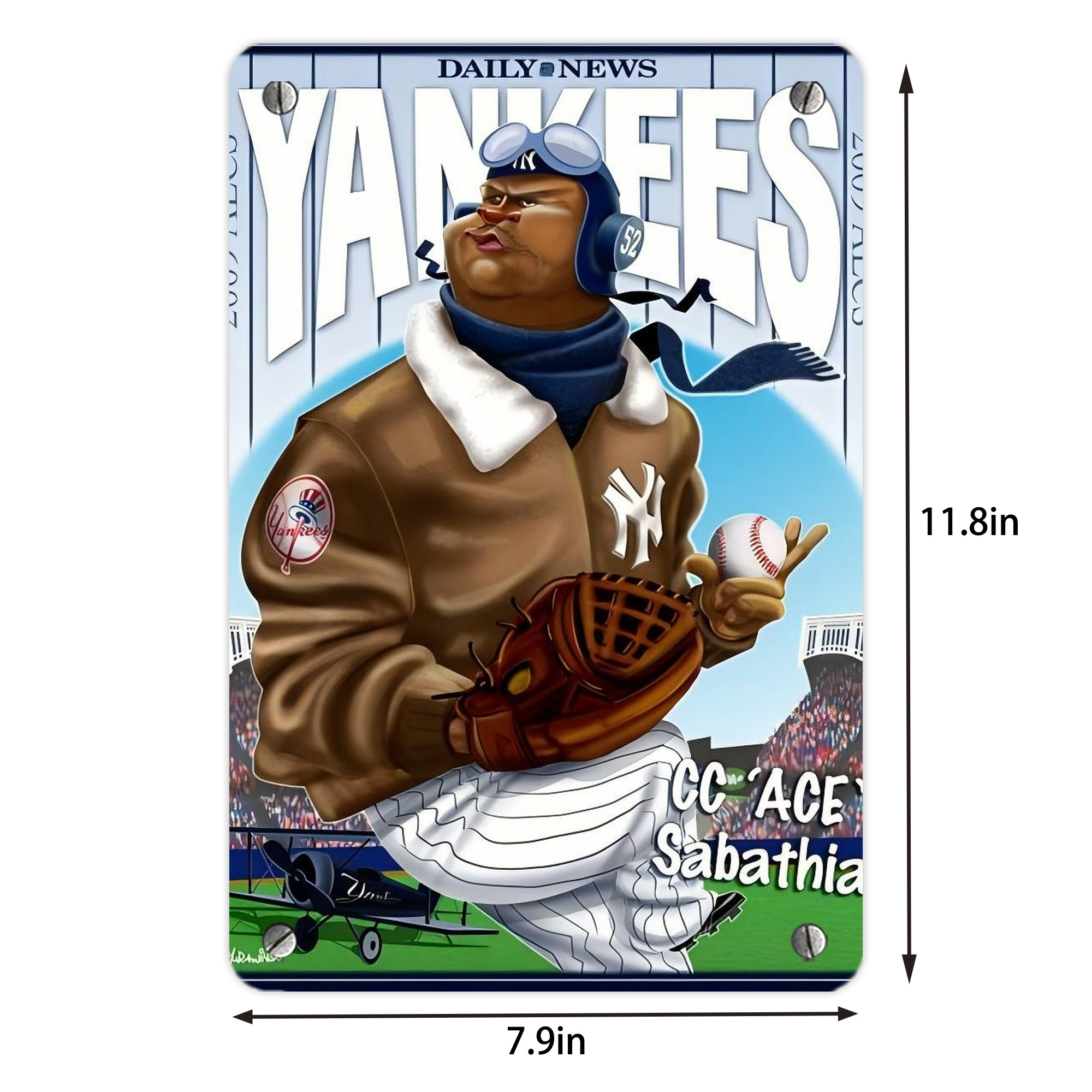 CC Sabatnia 29 Metal Tin Sign 8x12inch - High-Quality Full-Print Decorative Wall Art, Durable Rust-Resistant Metal Plaque For Living Room, Bedroom, Kitchen, Office, Bar Décor