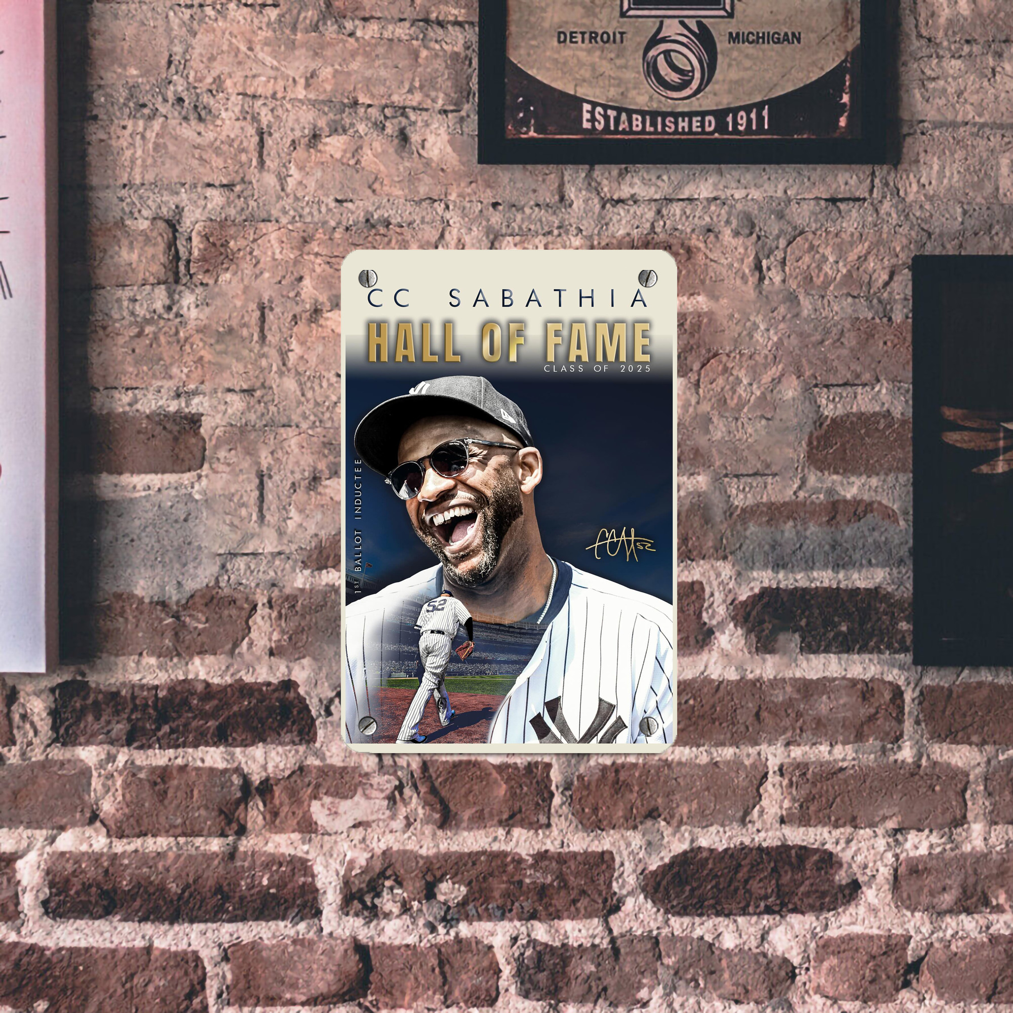 CC Sabatnia 34 Metal Tin Sign 8x12inch - High-Quality Full-Print Decorative Wall Art, Durable Rust-Resistant Metal Plaque For Living Room, Bedroom, Kitchen, Office, Bar Décor