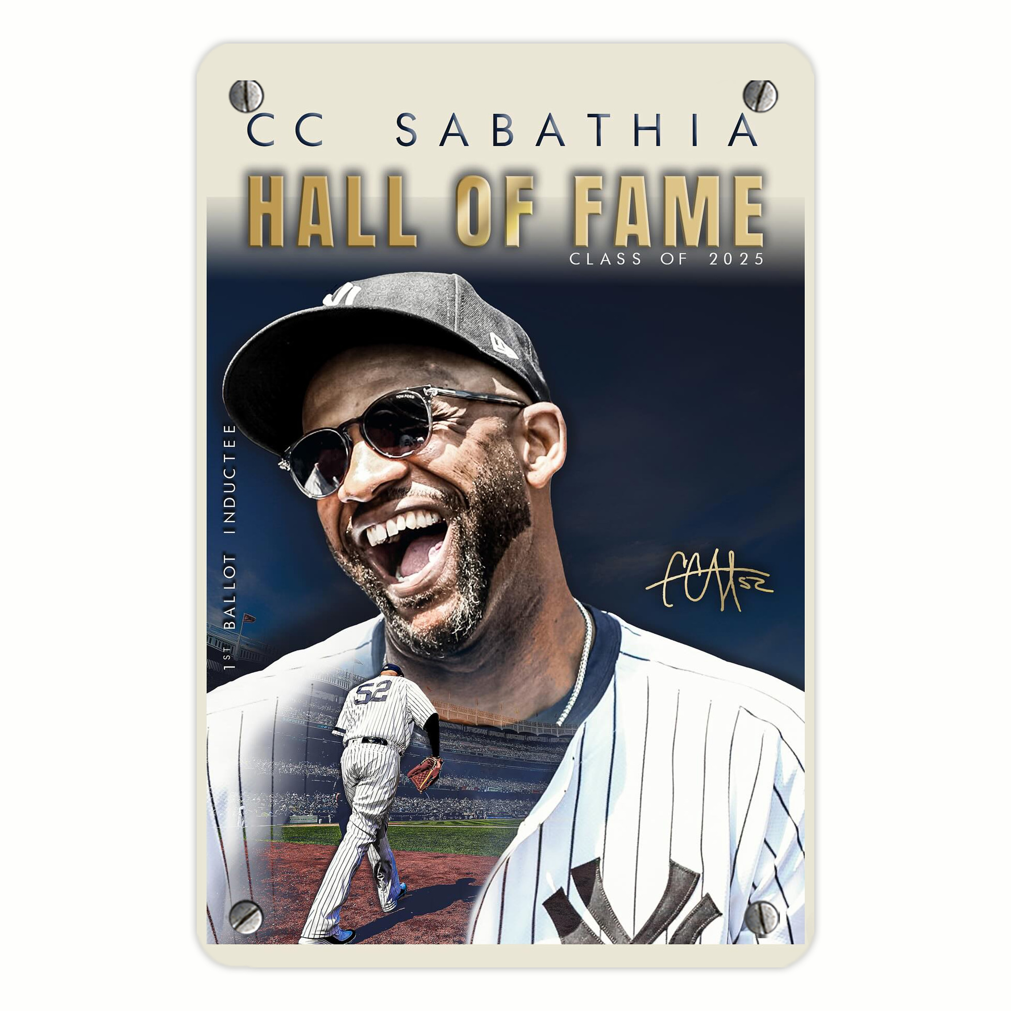 CC Sabatnia 34 Metal Tin Sign 8x12inch - High-Quality Full-Print Decorative Wall Art, Durable Rust-Resistant Metal Plaque For Living Room, Bedroom, Kitchen, Office, Bar Décor