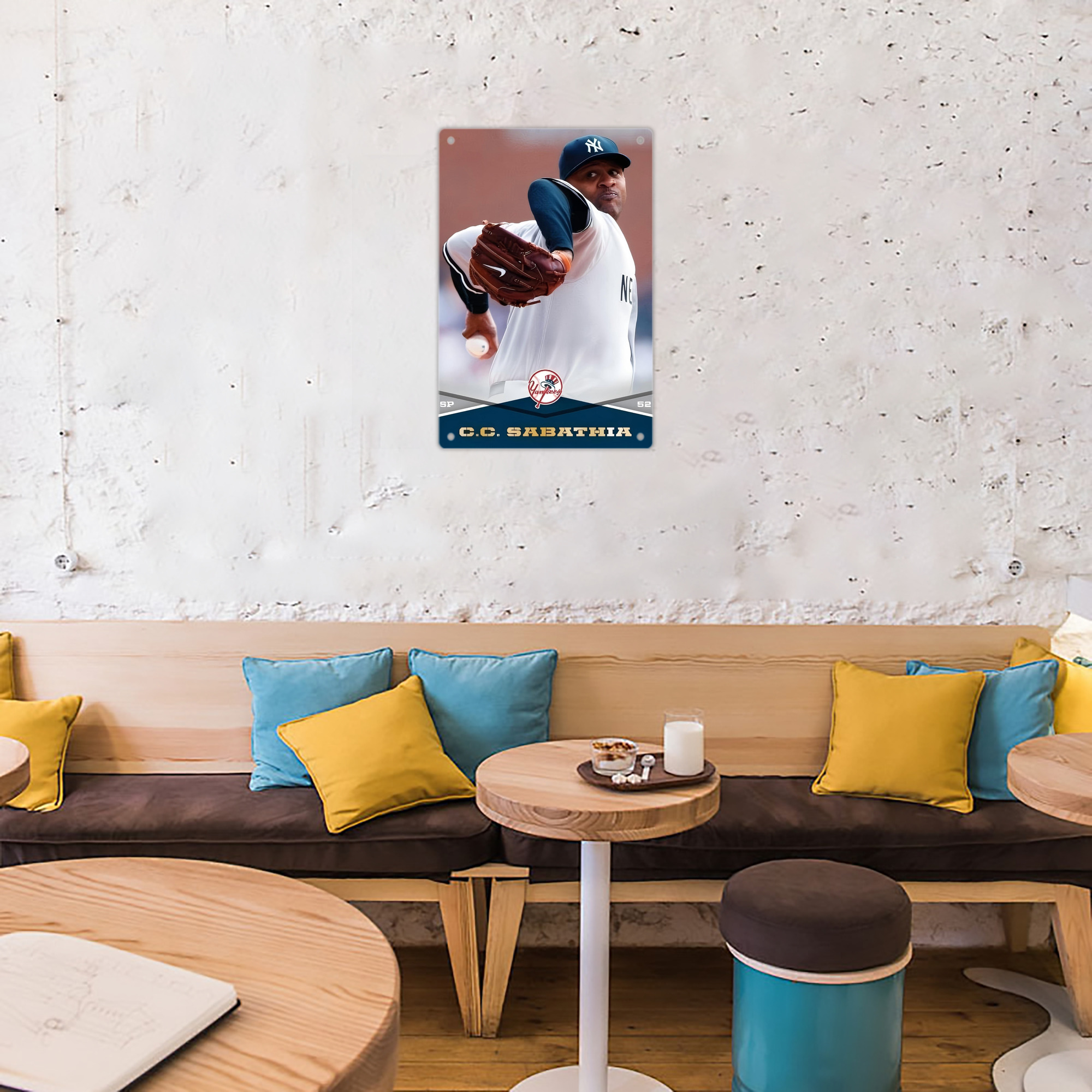 CC Sabatnia 6 8x12inch Vertical Aluminum Sign - Durable Fade-Resistant Indoor/Outdoor Safety & Information Plaque For Office, Hotel, Restaurant, Bar, Public Spaces