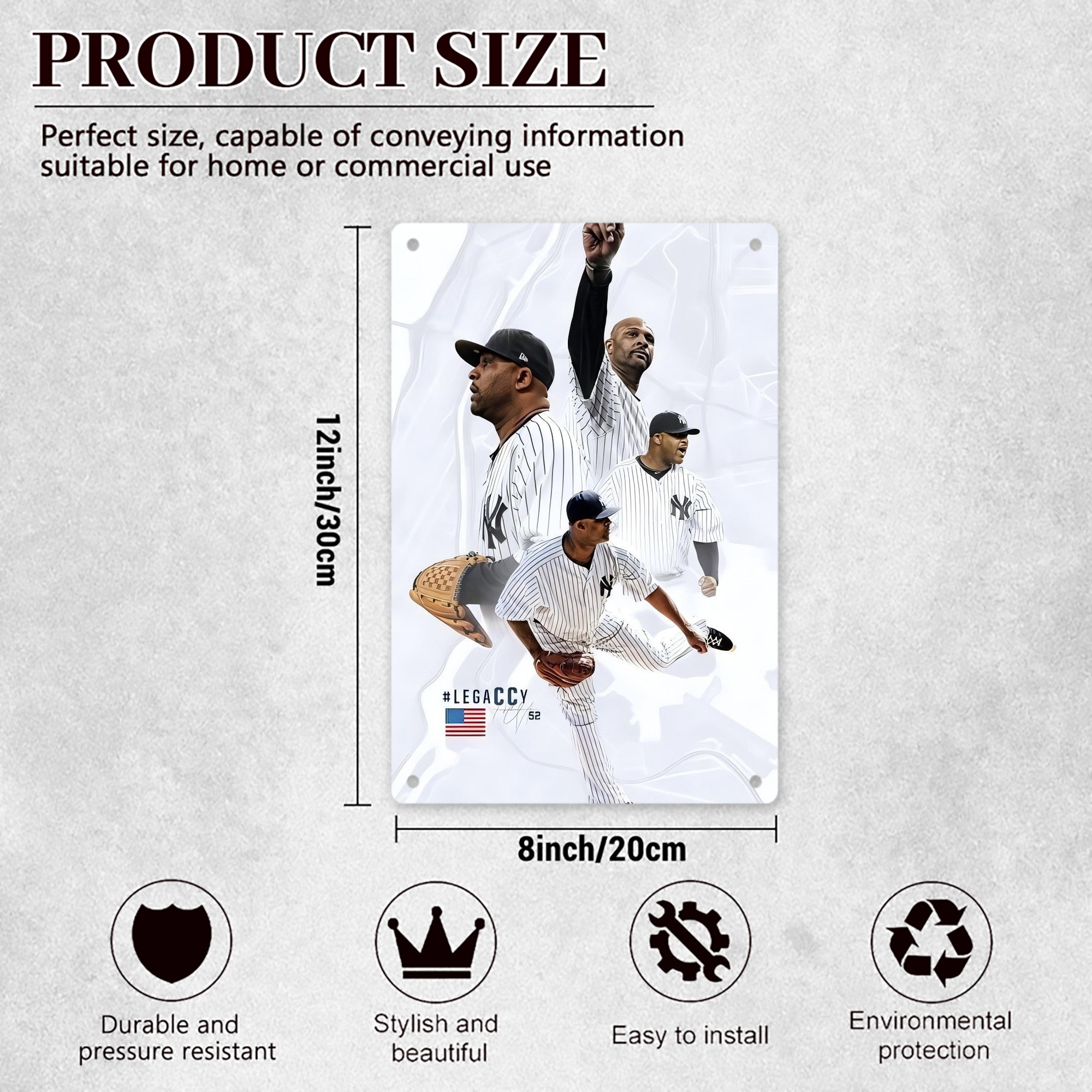 CC Sabatnia 13 8x12inch Vertical Aluminum Sign - Durable Fade-Resistant Indoor/Outdoor Safety & Information Plaque For Office, Hotel, Restaurant, Bar, Public Spaces