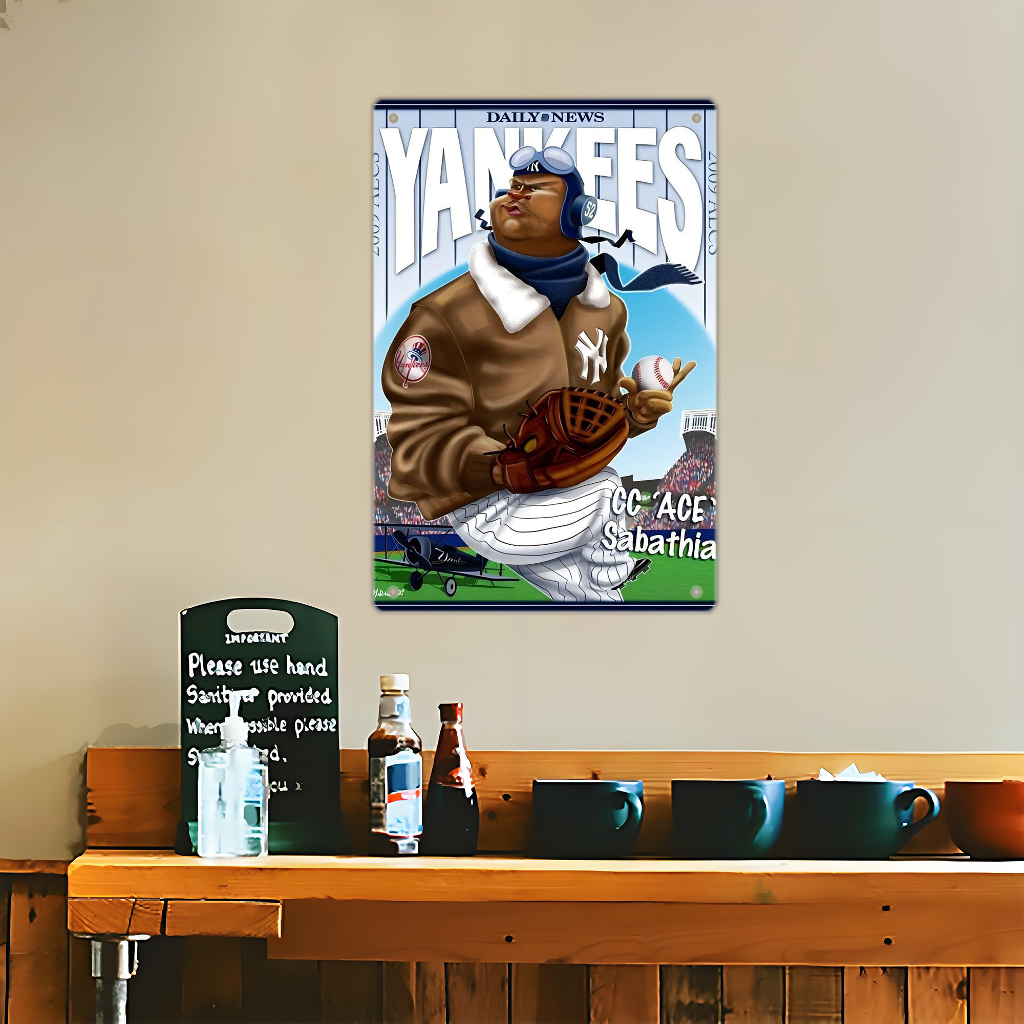 CC Sabatnia 29 8x12inch Vertical Aluminum Sign - Durable Fade-Resistant Indoor/Outdoor Safety & Information Plaque For Office, Hotel, Restaurant, Bar, Public Spaces