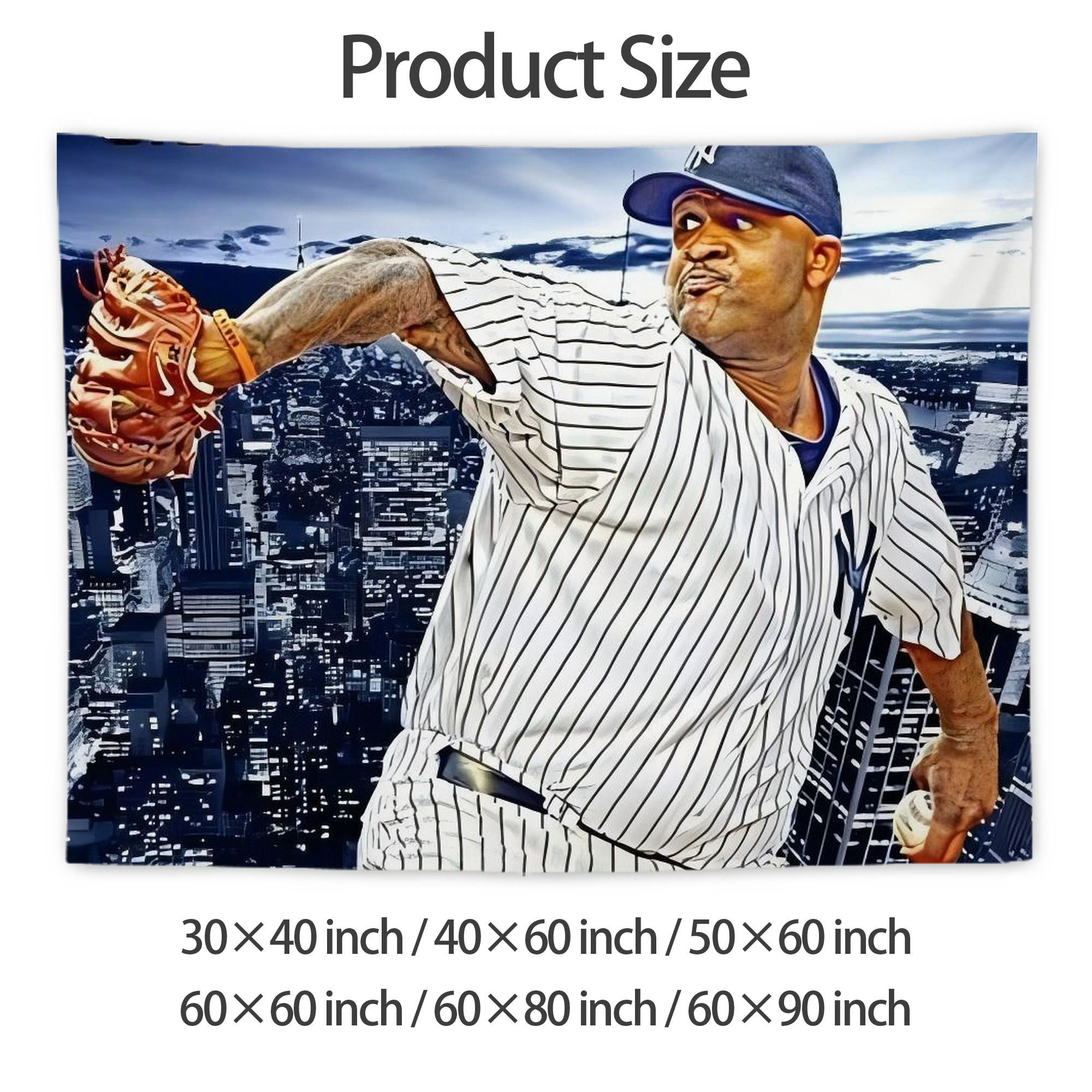 CC Sabatnia 11 Wall Tapestry For Bedroom Aesthetic – Boho Style Polyester Fabric Wall Hanging With Hooks – 60 X 90 Inch Large Size, Lightweight, Durable, Easy To Hang