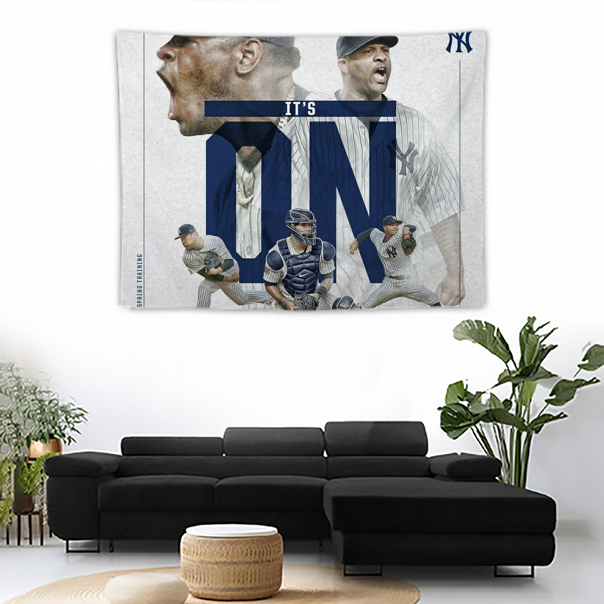 CC Sabatnia 16 Wall Tapestry For Bedroom Aesthetic – Boho Style Polyester Fabric Wall Hanging With Hooks – 60 X 90 Inch Large Size, Lightweight, Durable, Easy To Hang