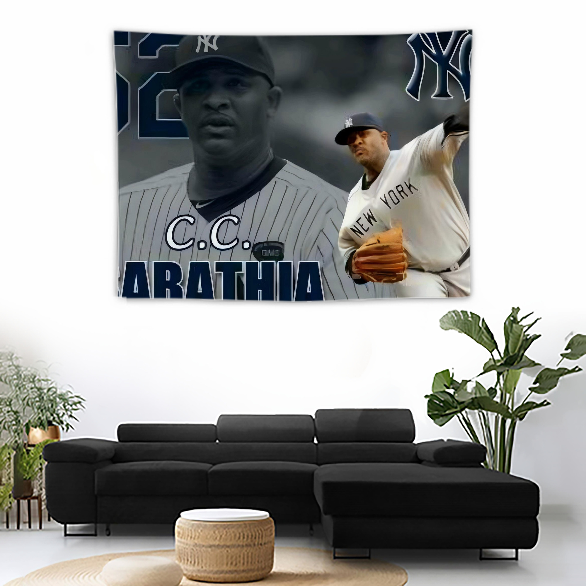 CC Sabatnia 32 Wall Tapestry For Bedroom Aesthetic – Boho Style Polyester Fabric Wall Hanging With Hooks – 60 X 90 Inch Large Size, Lightweight, Durable, Easy To Hang