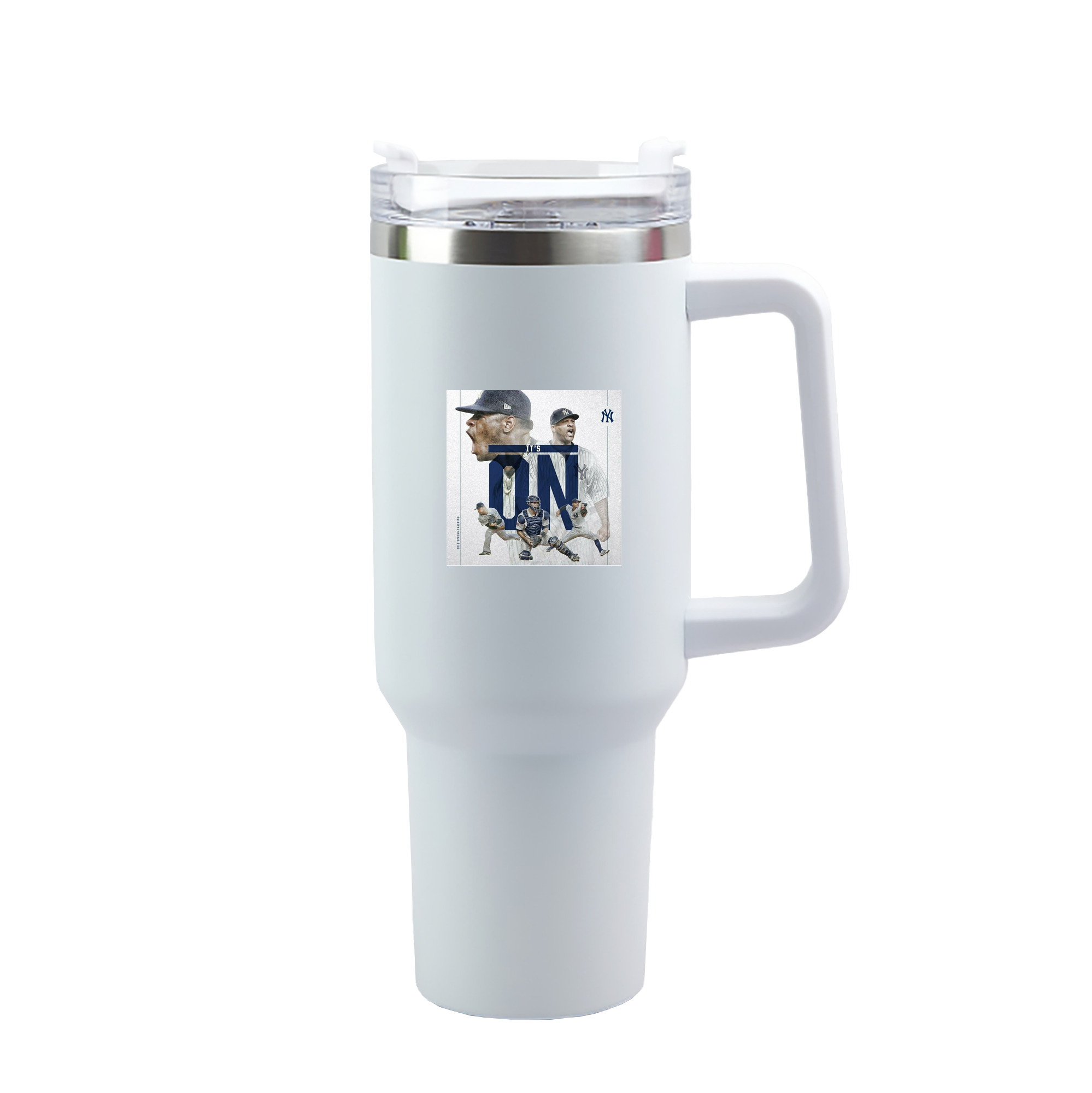 CC Sabatnia 16 40oz Handle Car Tumbler – Durable Stainless Steel Travel Mug With UV Print – Double Wall Insulated, Fits Most Car Cup Holders