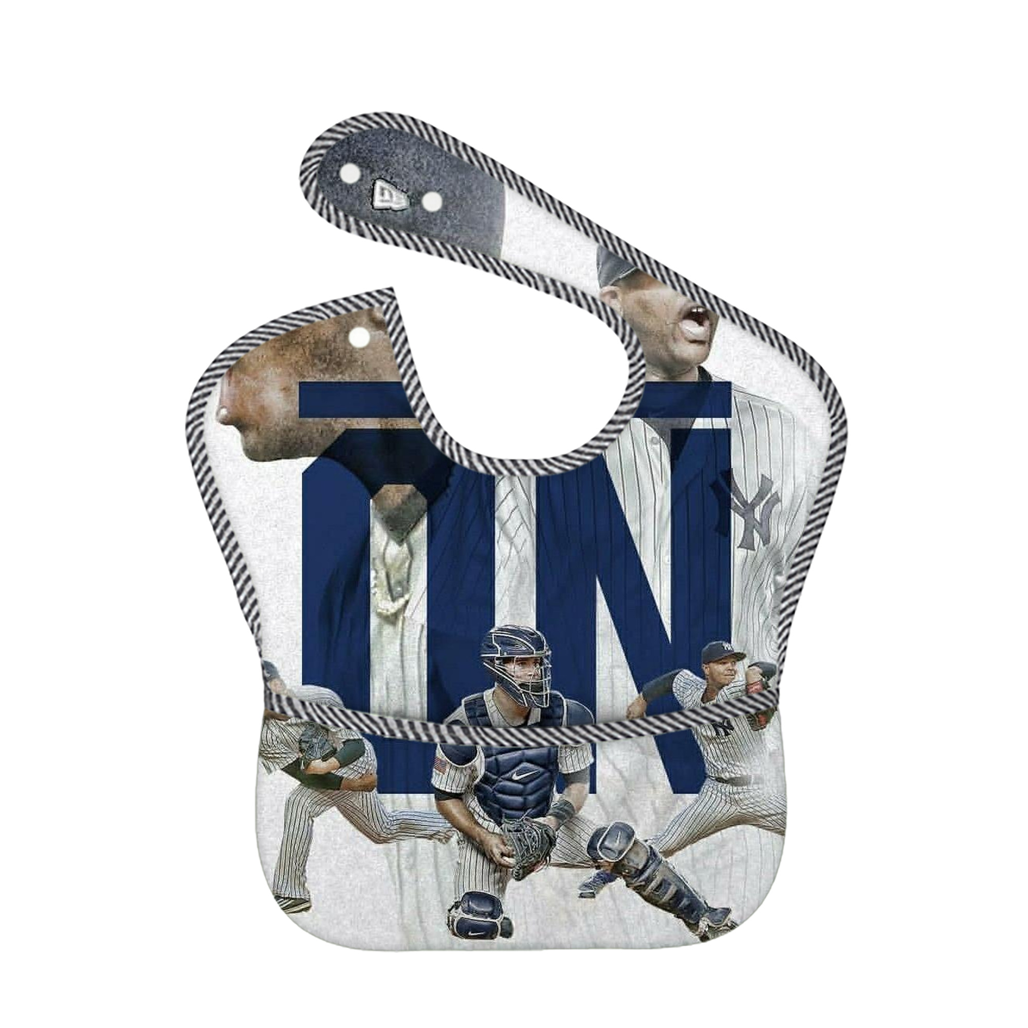 CC Sabatnia 16 Adjustable Waterproof Toddler Bib – Full-Print Durable Polyester – Foldable Crumb Pocket – Easy Snap Closure – Soft