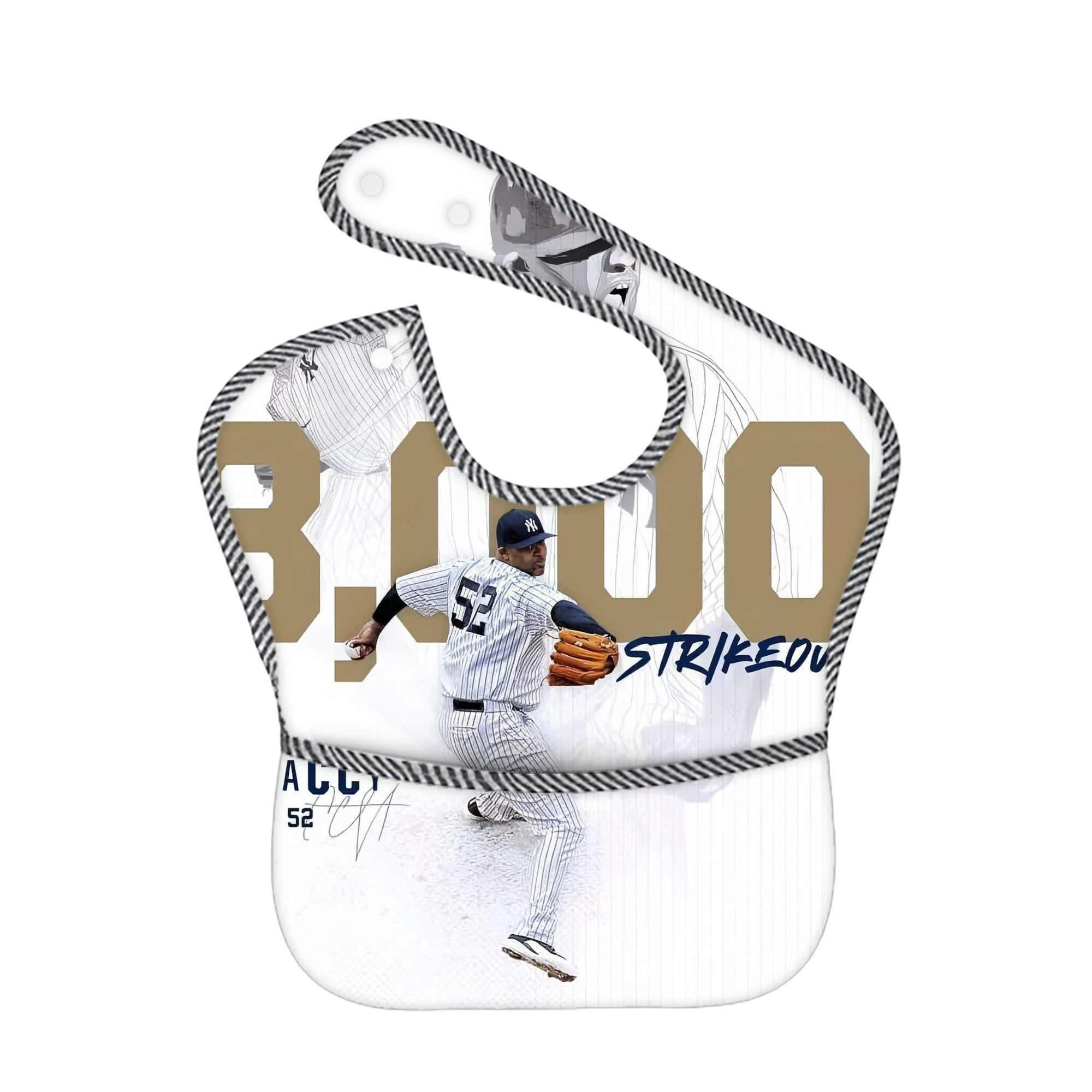 CC Sabatnia 20 Adjustable Waterproof Toddler Bib – Full-Print Durable Polyester – Foldable Crumb Pocket – Easy Snap Closure – Soft