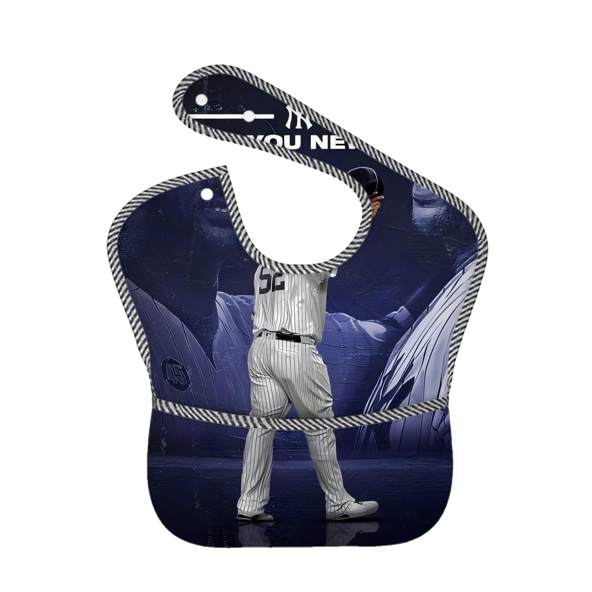 CC Sabatnia 30 Adjustable Waterproof Toddler Bib – Full-Print Durable Polyester – Foldable Crumb Pocket – Easy Snap Closure – Soft