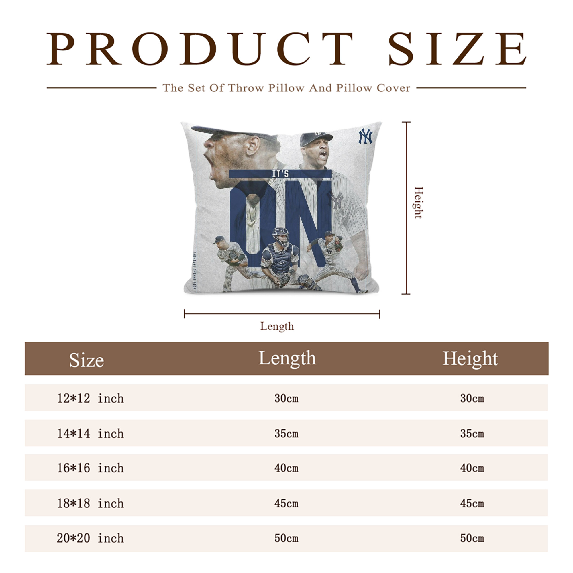 CC Sabatnia 16 Soft Polyester Pillow Cover With Insert – Double-Sided Design, Invisible Zipper, Durable & Breathable – Easy Care Cushion Set