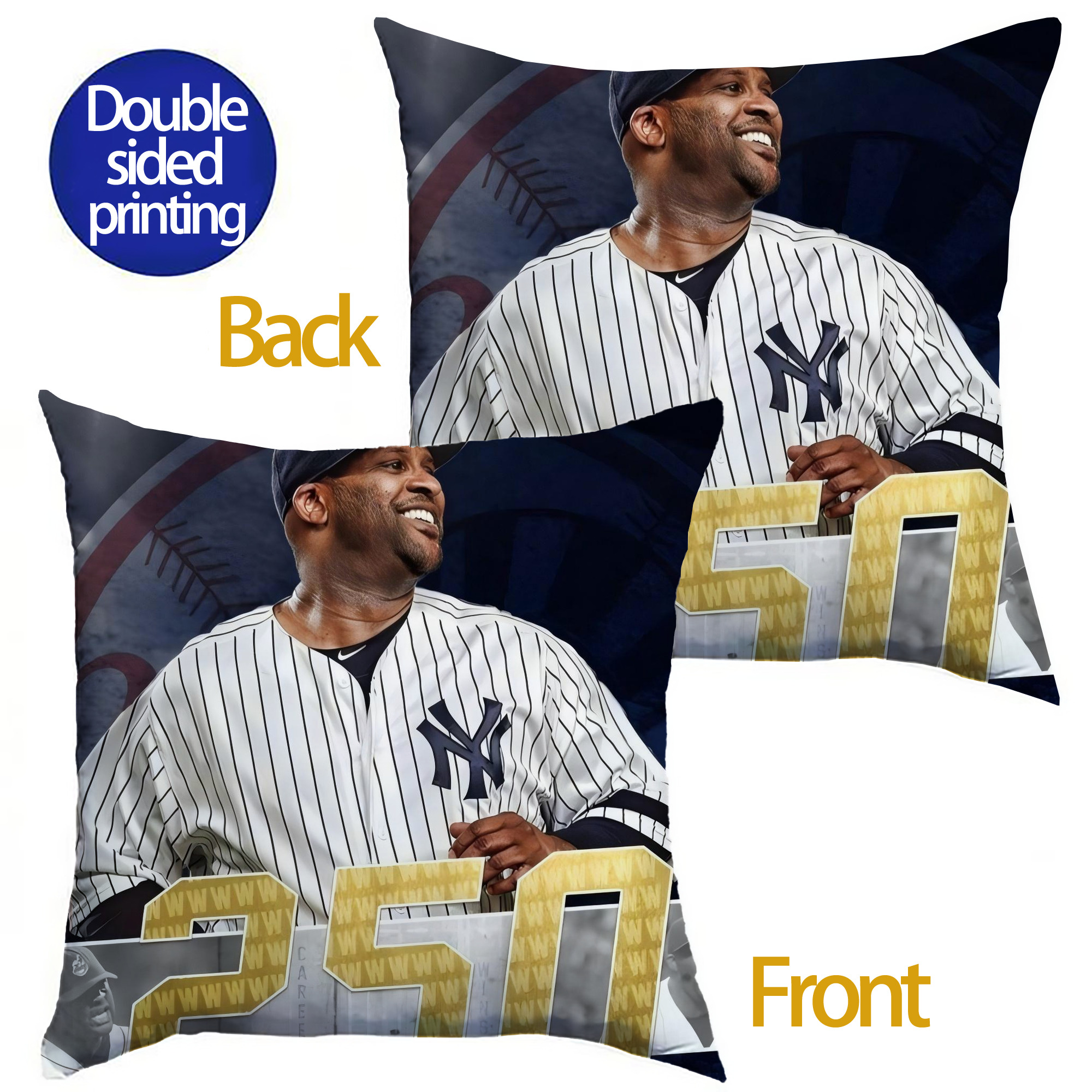 CC Sabatnia 14 Soft Polyester Pillow Cover With Insert – Double-Sided Design, Invisible Zipper, Durable & Breathable – Easy Care Cushion Set