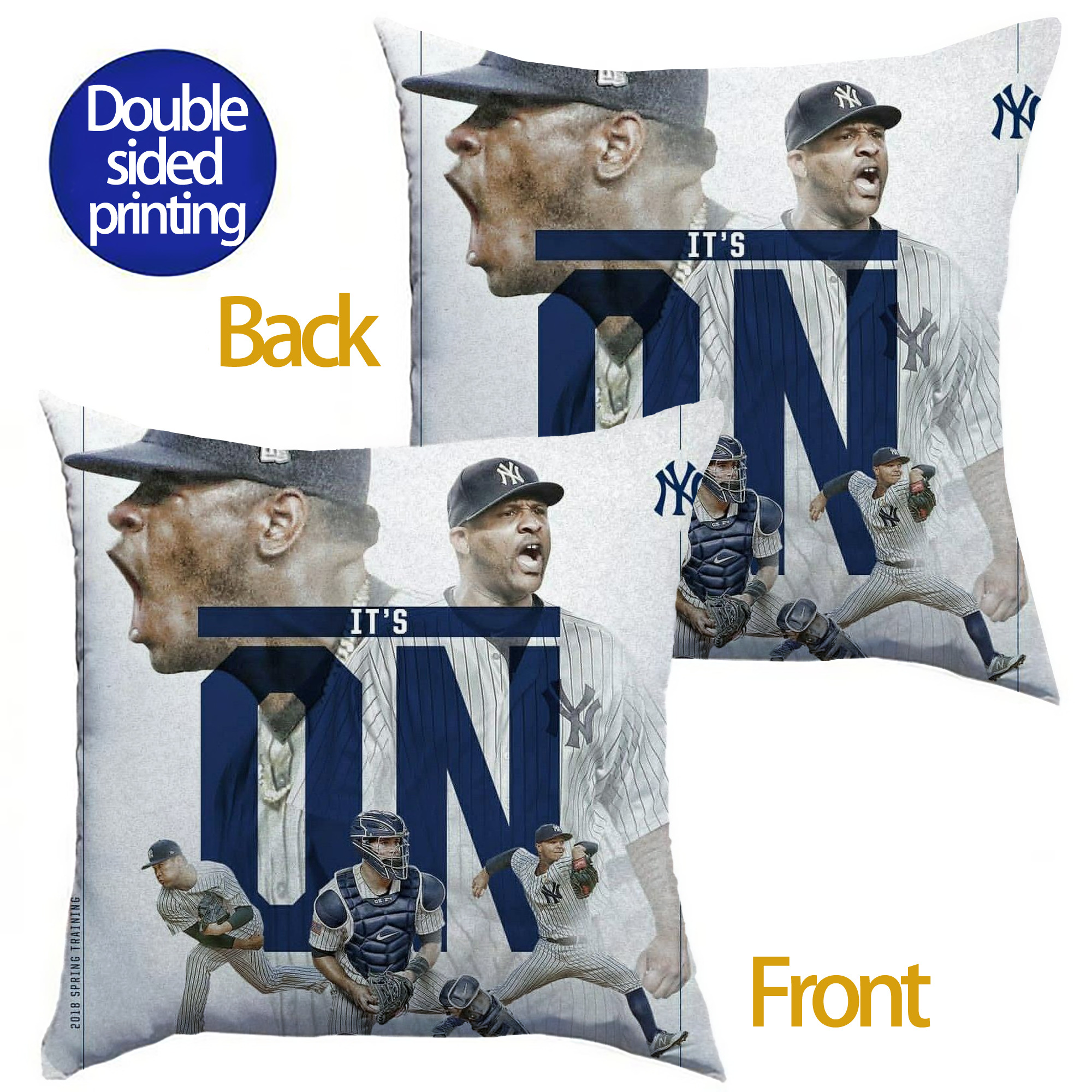 CC Sabatnia 16 Soft Polyester Pillow Cover With Insert – Double-Sided Design, Invisible Zipper, Durable & Breathable – Easy Care Cushion Set