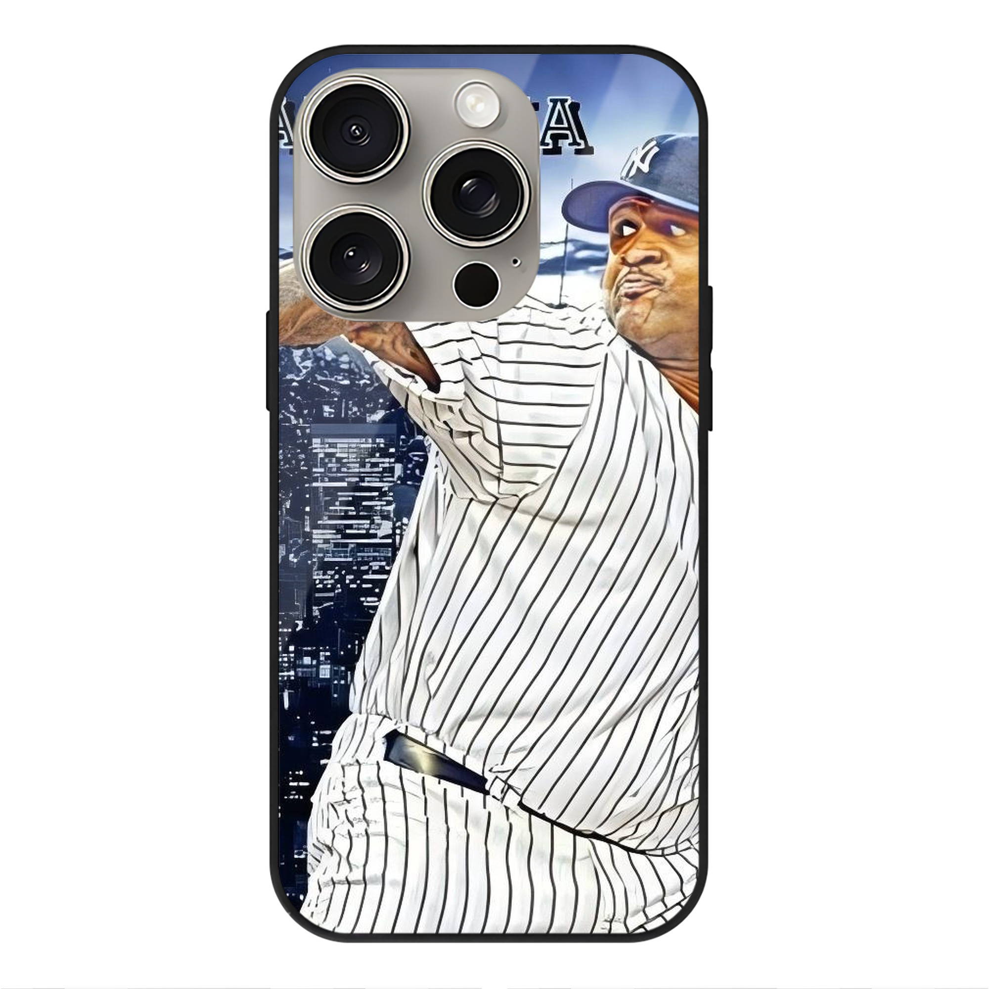 CC Sabatnia 11 IPhone 15 Pro Mirror Phone Case – UV Printed Glass + TPU – Scratch-Resistant, Wireless Charging Compatible, Precise Fit & Stylish Design