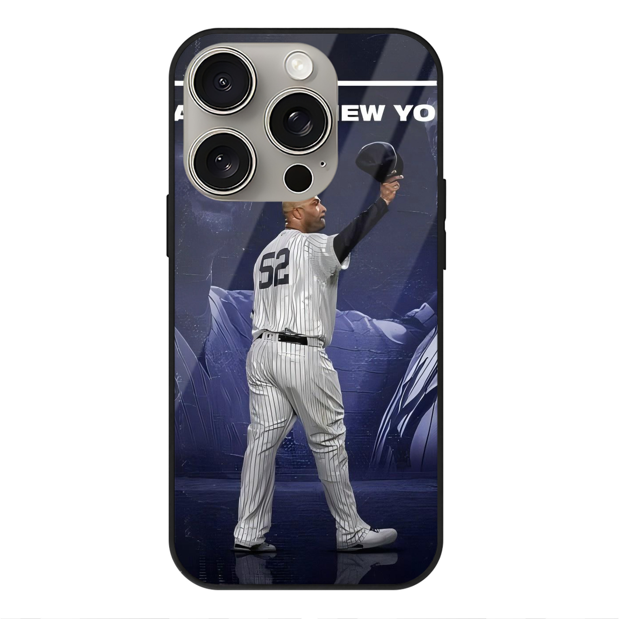 CC Sabatnia 30 IPhone 15 Pro Mirror Phone Case – UV Printed Glass + TPU – Scratch-Resistant, Wireless Charging Compatible, Precise Fit & Stylish Design