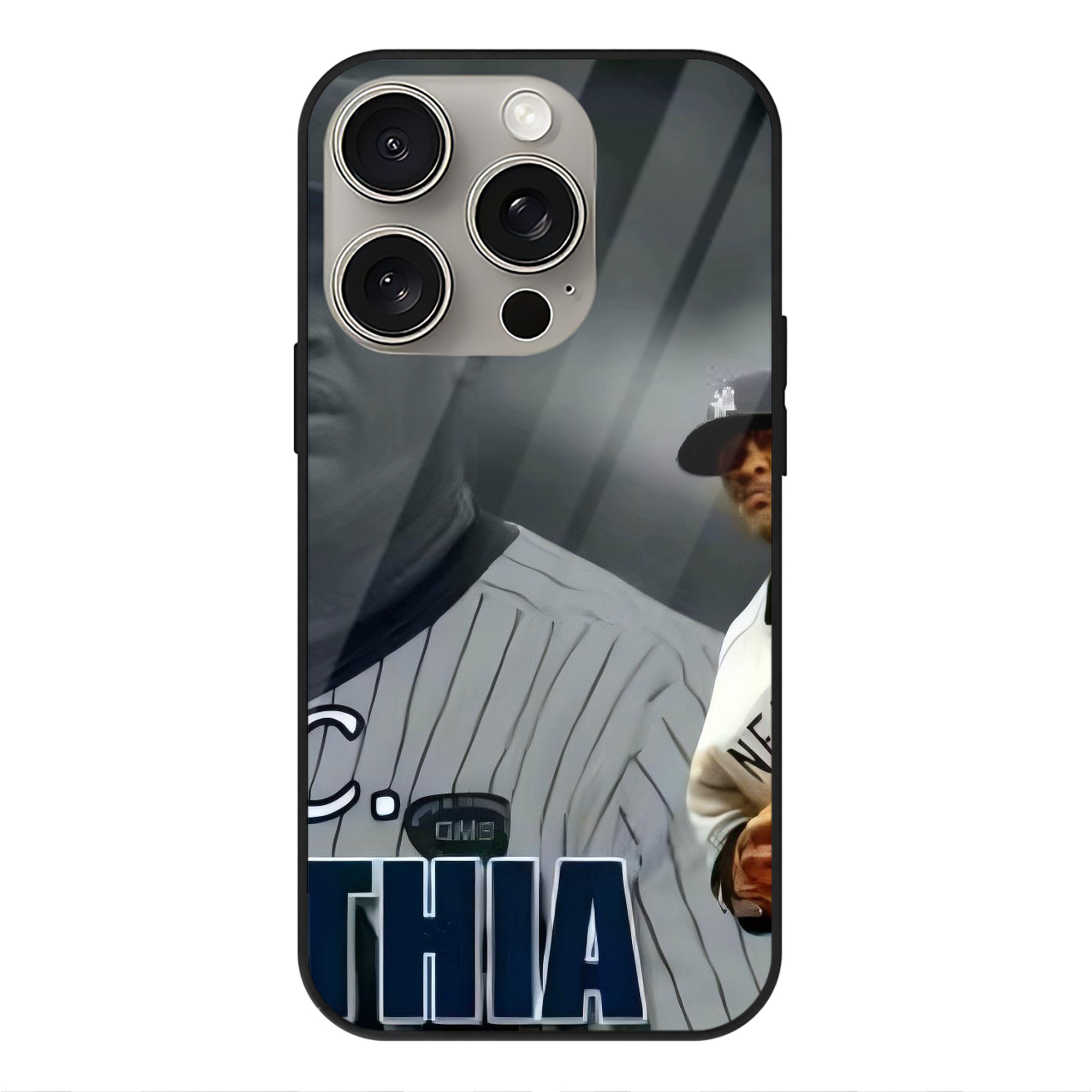 CC Sabatnia 32 IPhone 15 Pro Mirror Phone Case – UV Printed Glass + TPU – Scratch-Resistant, Wireless Charging Compatible, Precise Fit & Stylish Design