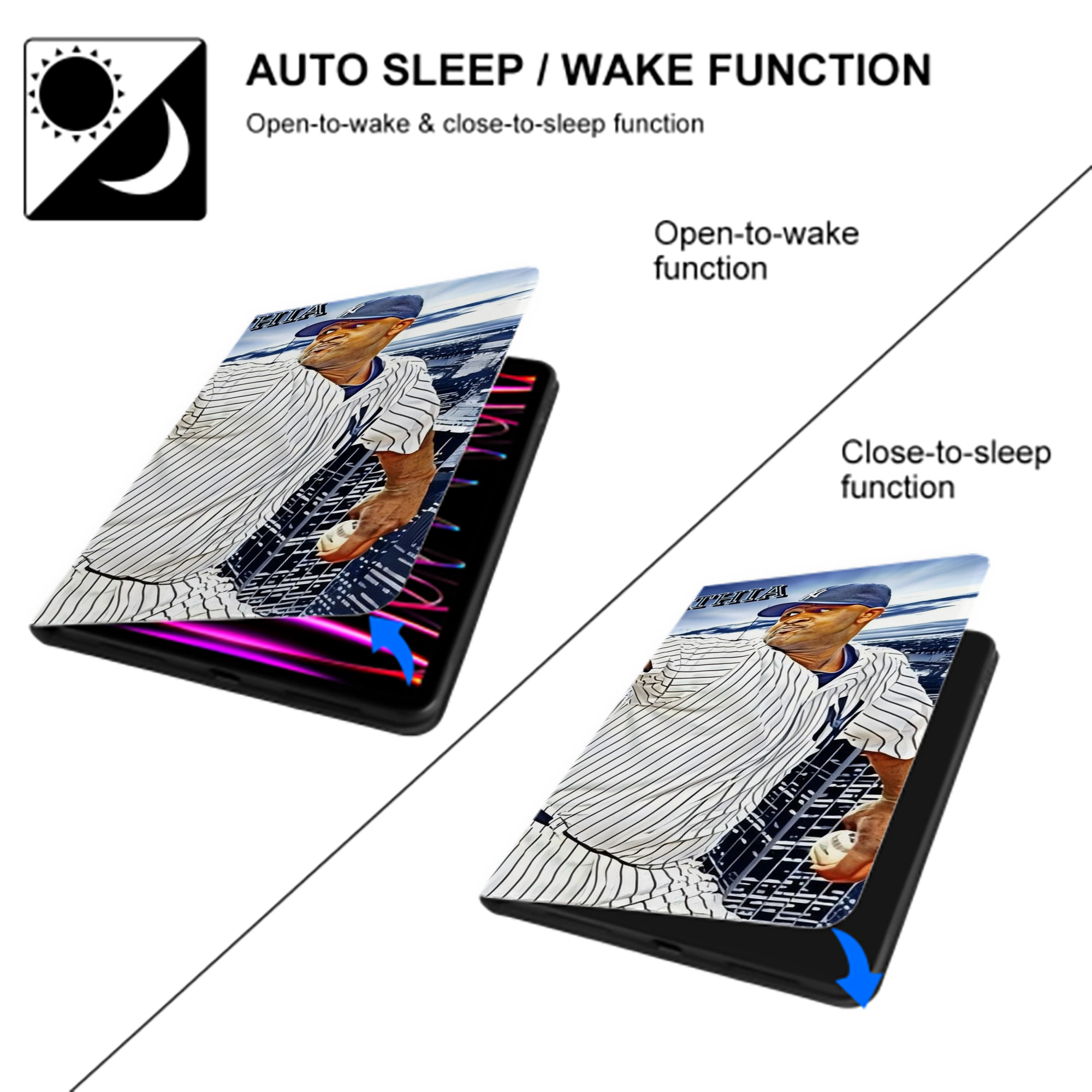 CC Sabatnia 11 IPad Case Without Pencil Slot – Book-Style Cover With PU Leather & TPU – Slim, Durable, Scratch-Resistant, Full Protection & Easy Access