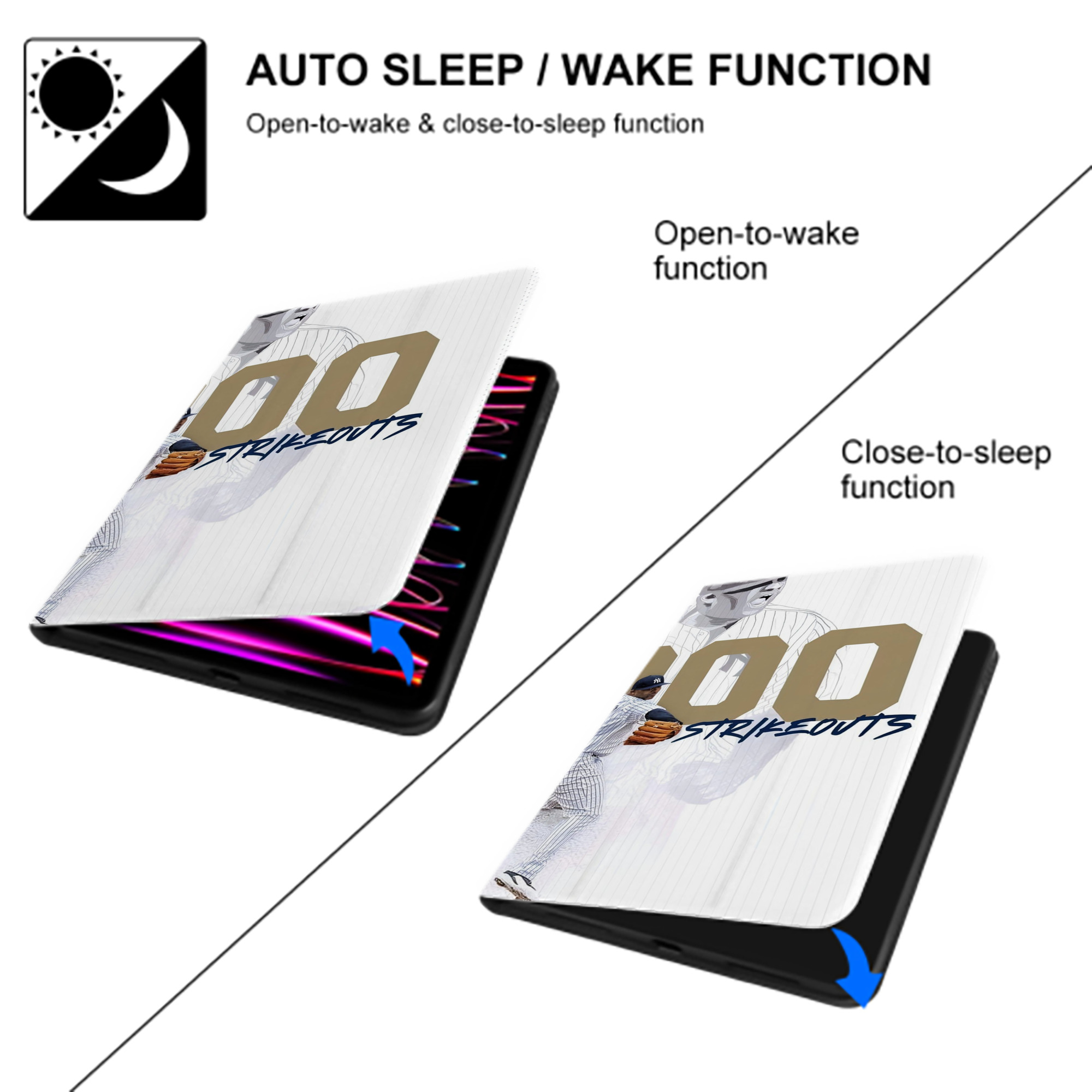 CC Sabatnia 20 IPad Case Without Pencil Slot – Book-Style Cover With PU Leather & TPU – Slim, Durable, Scratch-Resistant, Full Protection & Easy Access