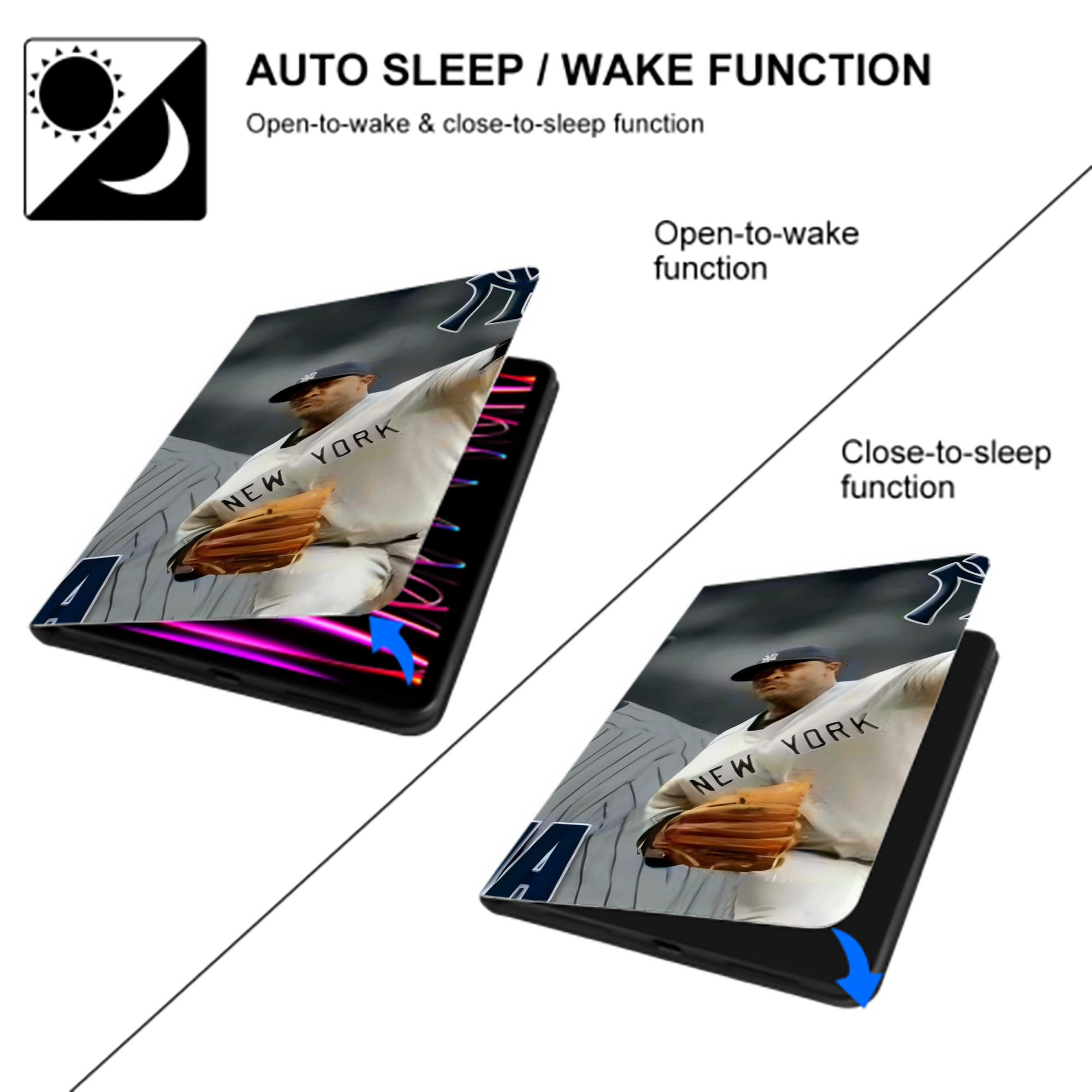 CC Sabatnia 32 IPad Case Without Pencil Slot – Book-Style Cover With PU Leather & TPU – Slim, Durable, Scratch-Resistant, Full Protection & Easy Access