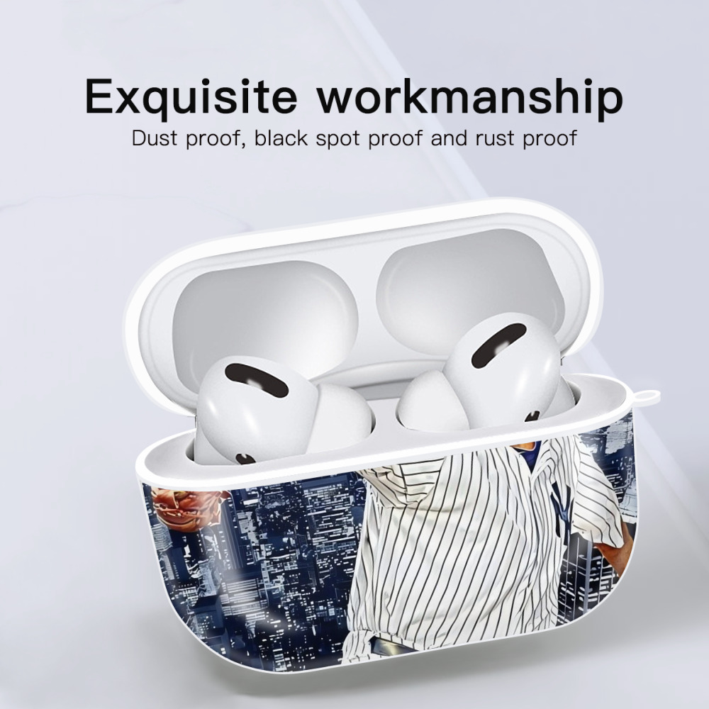 CC Sabatnia 11 AirPods Pro Hard Case White With Keychain, Durable Flexible PC, Precise Cutouts, Anti-Fingerprint, Yellowing & Scratch Resistant, Full Protection, Washable