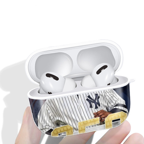 CC Sabatnia 14 AirPods Pro Hard Case White With Keychain, Durable Flexible PC, Precise Cutouts, Anti-Fingerprint, Yellowing & Scratch Resistant, Full Protection, Washable