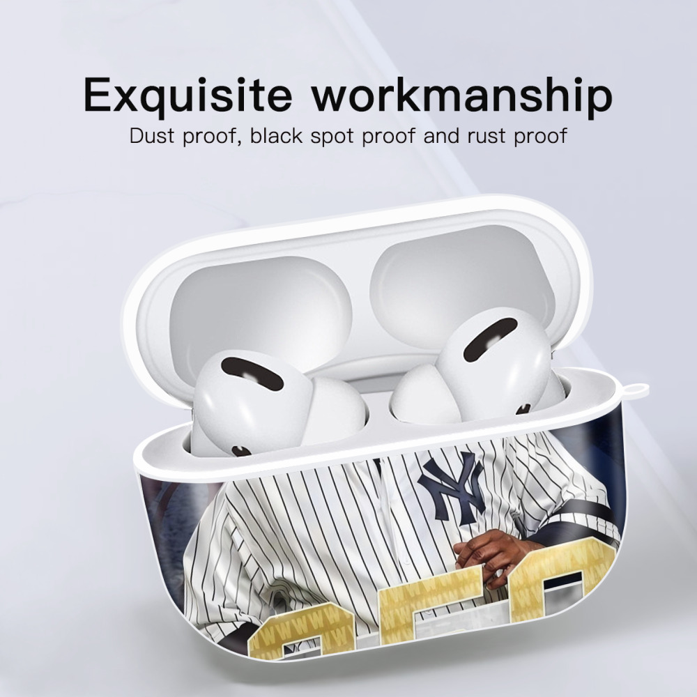 CC Sabatnia 14 AirPods Pro Hard Case White With Keychain, Durable Flexible PC, Precise Cutouts, Anti-Fingerprint, Yellowing & Scratch Resistant, Full Protection, Washable