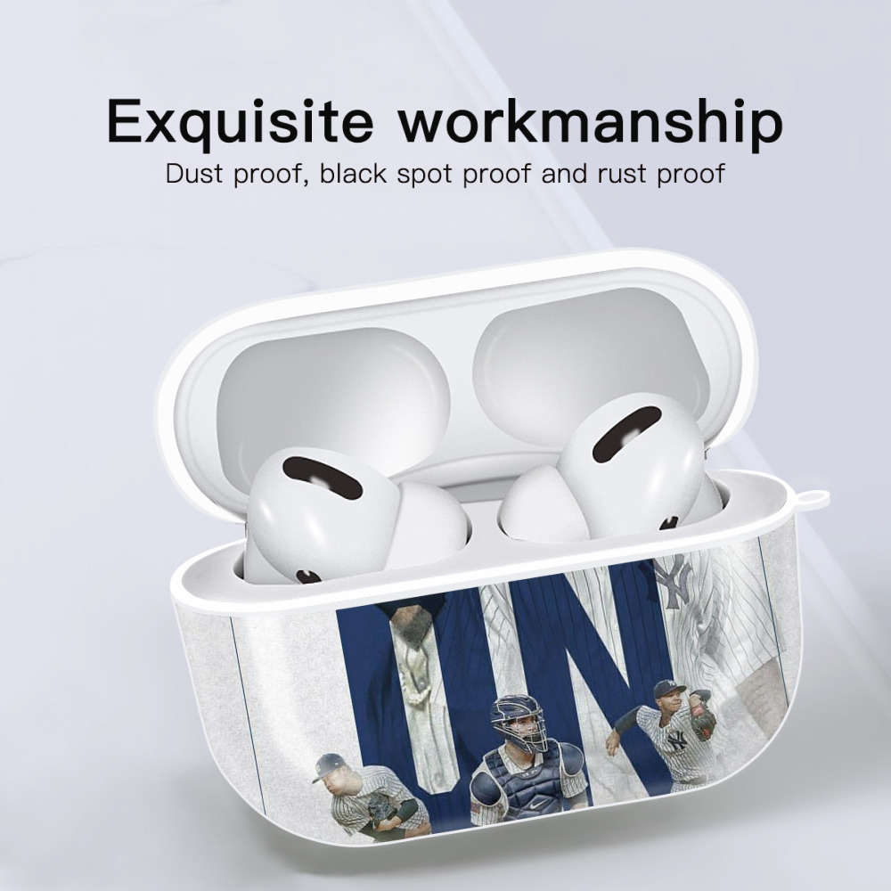 CC Sabatnia 16 AirPods Pro Hard Case White With Keychain, Durable Flexible PC, Precise Cutouts, Anti-Fingerprint, Yellowing & Scratch Resistant, Full Protection, Washable