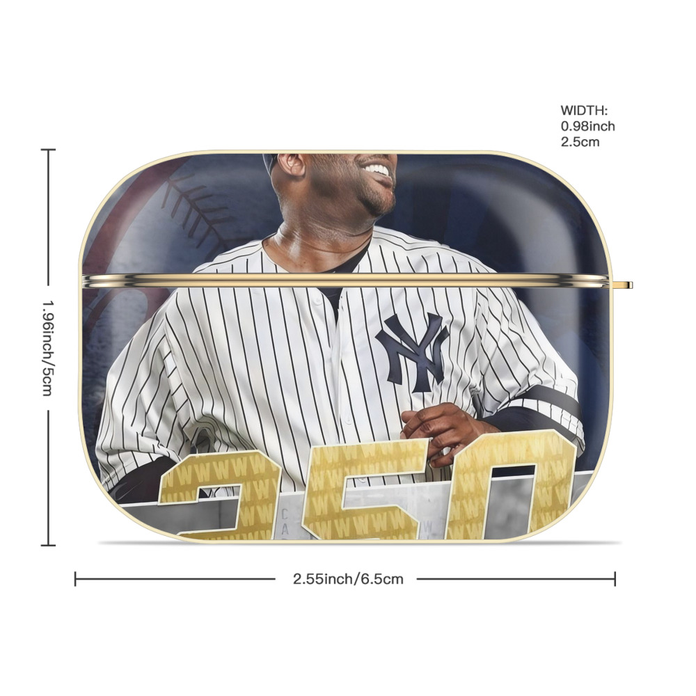 CC Sabatnia 14 Luxury Gold AirPods Pro Case With Keychain, Flexible PC Material, Full Protection, Precise Cutouts, Anti-Fingerprint, Washable, Durable Design