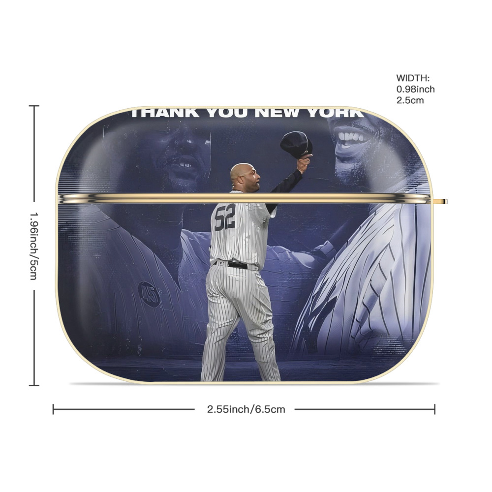 CC Sabatnia 30 Luxury Gold AirPods Pro Case With Keychain, Flexible PC Material, Full Protection, Precise Cutouts, Anti-Fingerprint, Washable, Durable Design