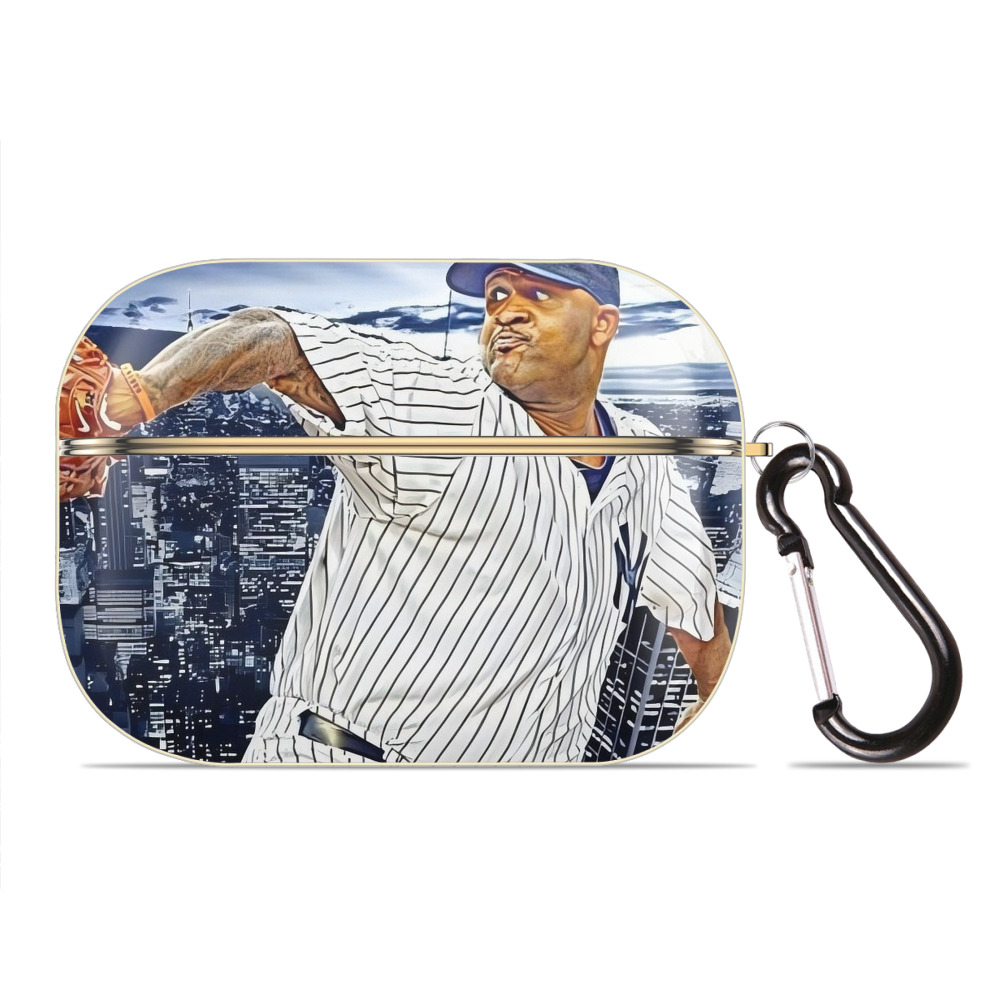 CC Sabatnia 11 Luxury Gold AirPods Pro Case With Keychain, Flexible PC Material, Full Protection, Precise Cutouts, Anti-Fingerprint, Washable, Durable Design