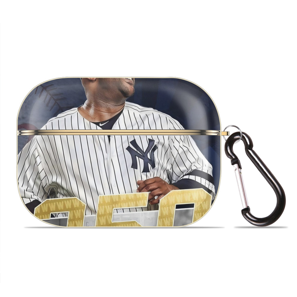 CC Sabatnia 14 Luxury Gold AirPods Pro Case With Keychain, Flexible PC Material, Full Protection, Precise Cutouts, Anti-Fingerprint, Washable, Durable Design