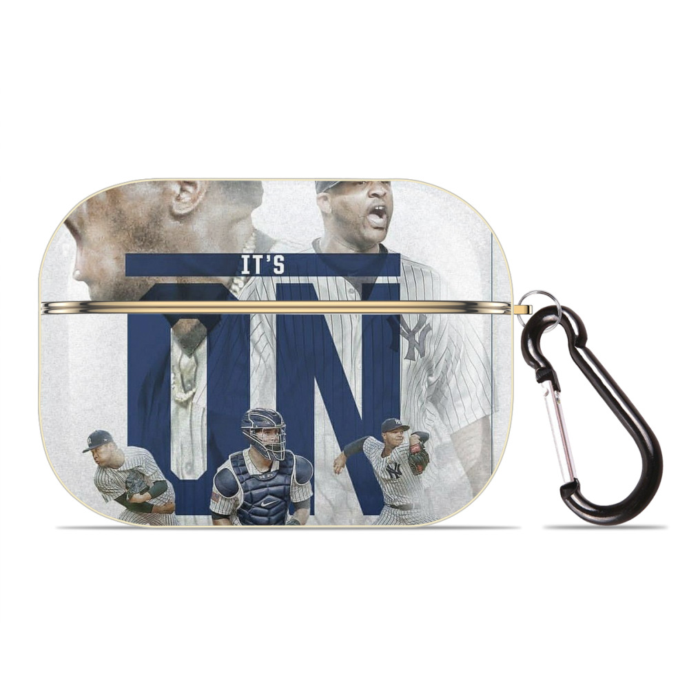 CC Sabatnia 16 Luxury Gold AirPods Pro Case With Keychain, Flexible PC Material, Full Protection, Precise Cutouts, Anti-Fingerprint, Washable, Durable Design