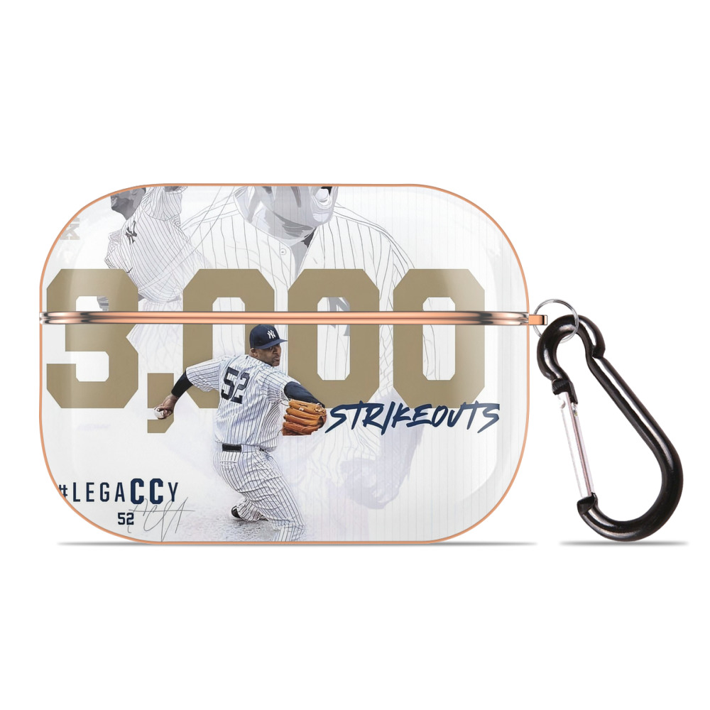 CC Sabatnia 20 AirPods Pro Protective Case Rose Gold, Flexible PC Material, Precise Fit, Anti-Slip Cover, Full Protection, Fingerprint Resistant, Washable With Keychain